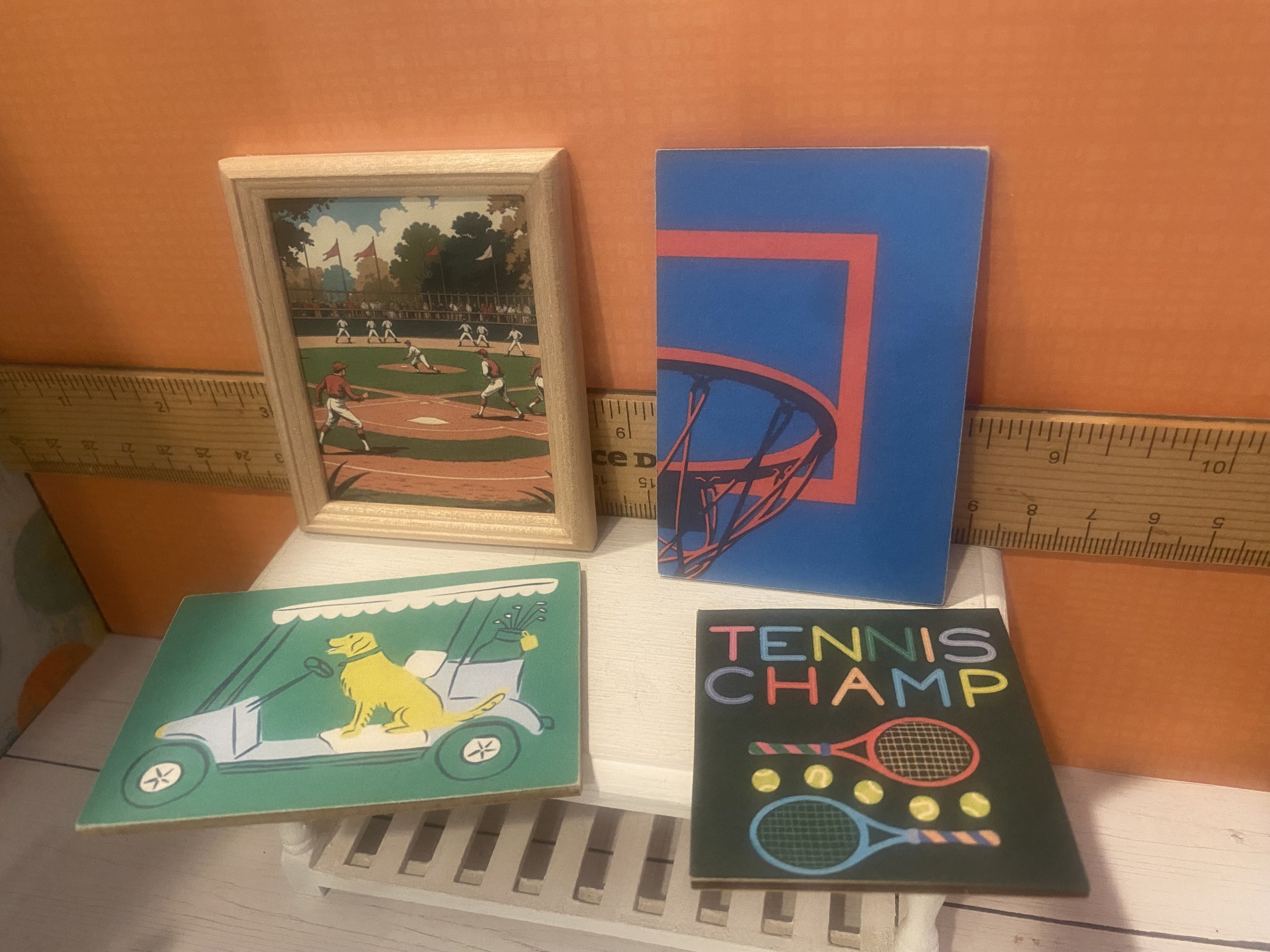 Miniature Sports Art & Signs, 1:12
