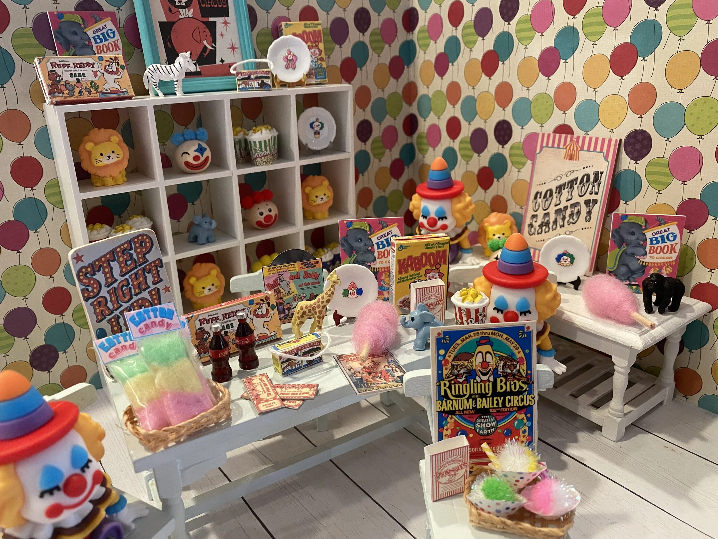 Miniature Circus, Dollhouse Carnival Items, 1:12
