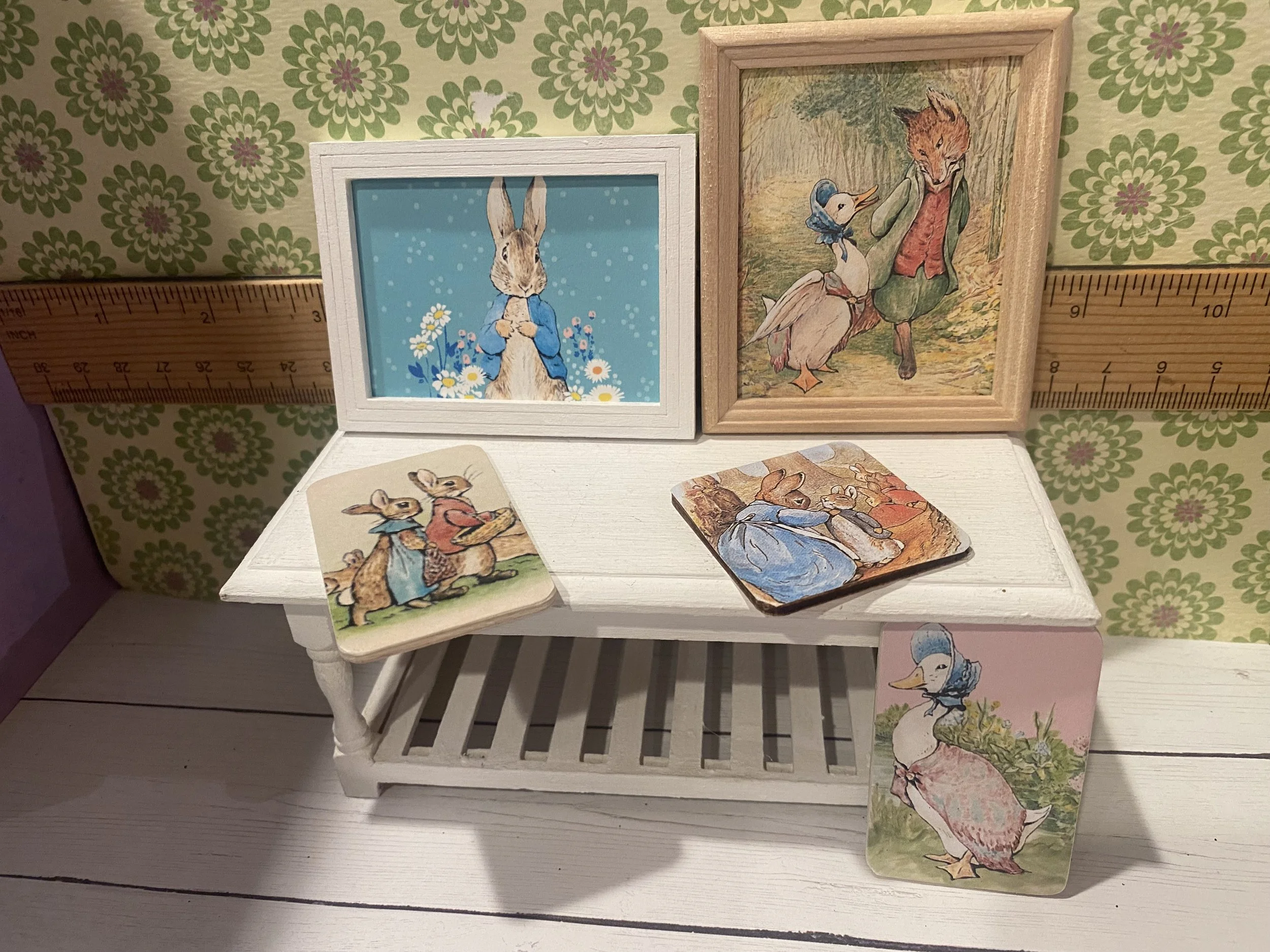 Miniature Peter Rabbit Art and Signs, 1:12