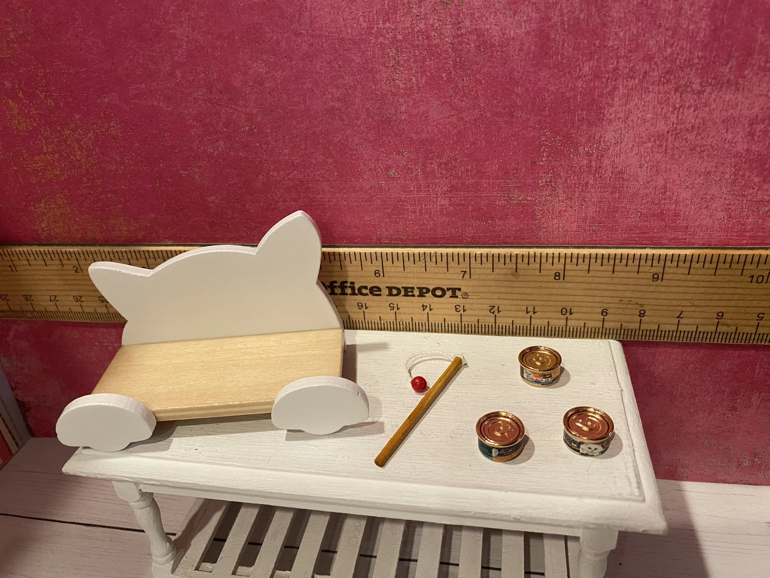 Miniature Cat Shelf, Toy, Cans of Food, 1:12