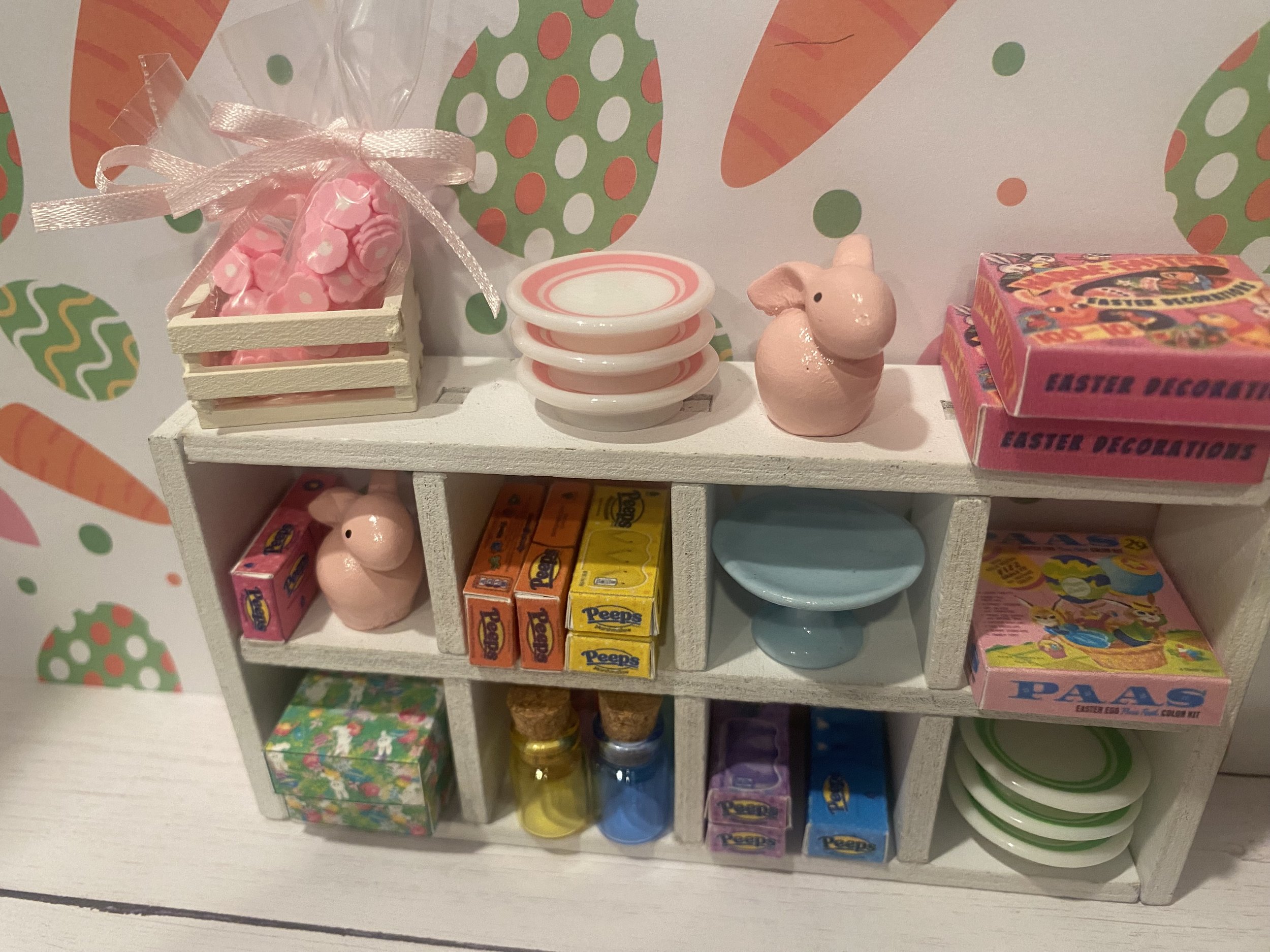 Miniature Easter Sweet Shoppe, Dollhouse Easter Bakery, 1:12