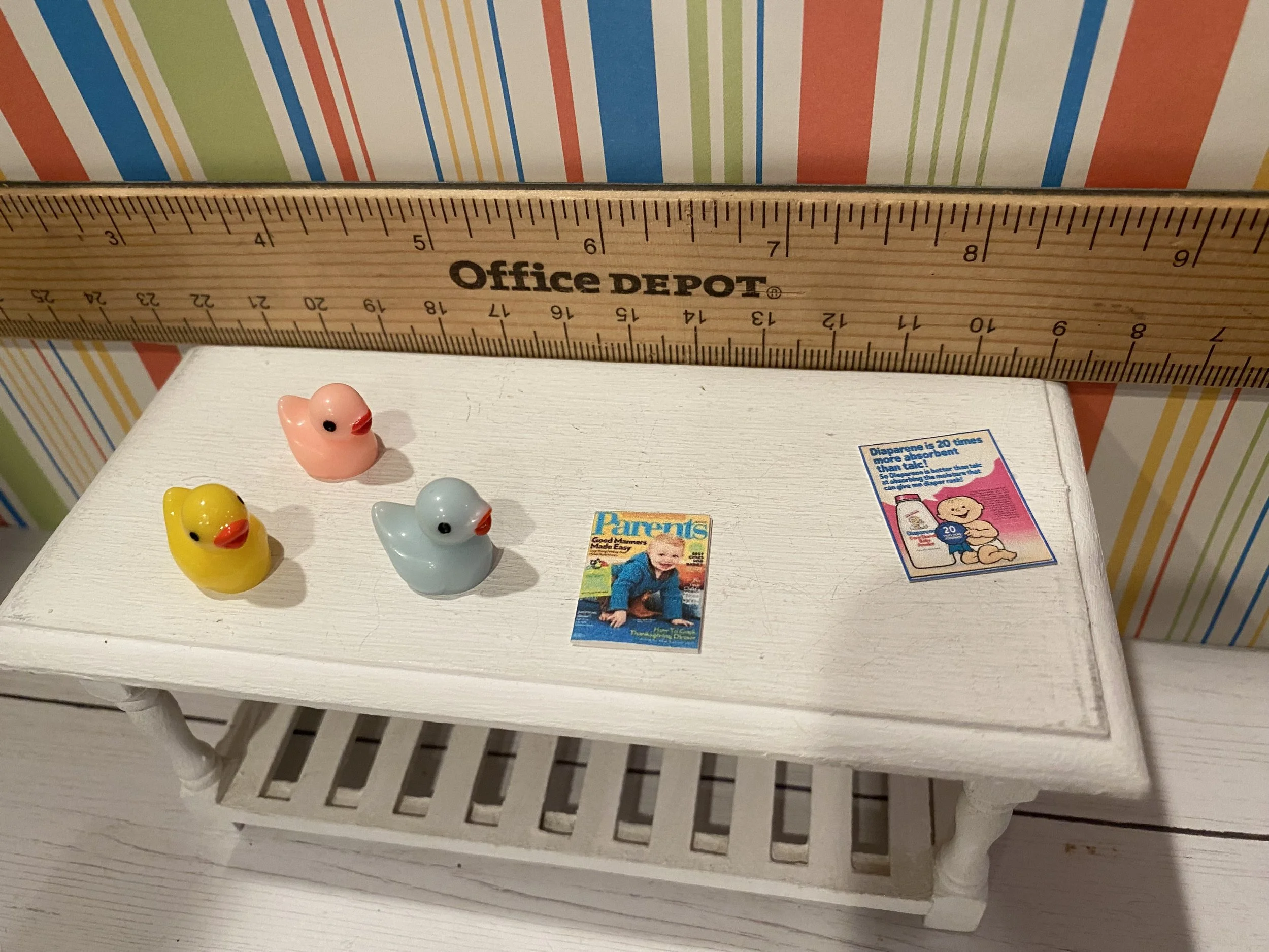 Miniature Ducks, Diaper Ad, Parents Magazine, 1:12