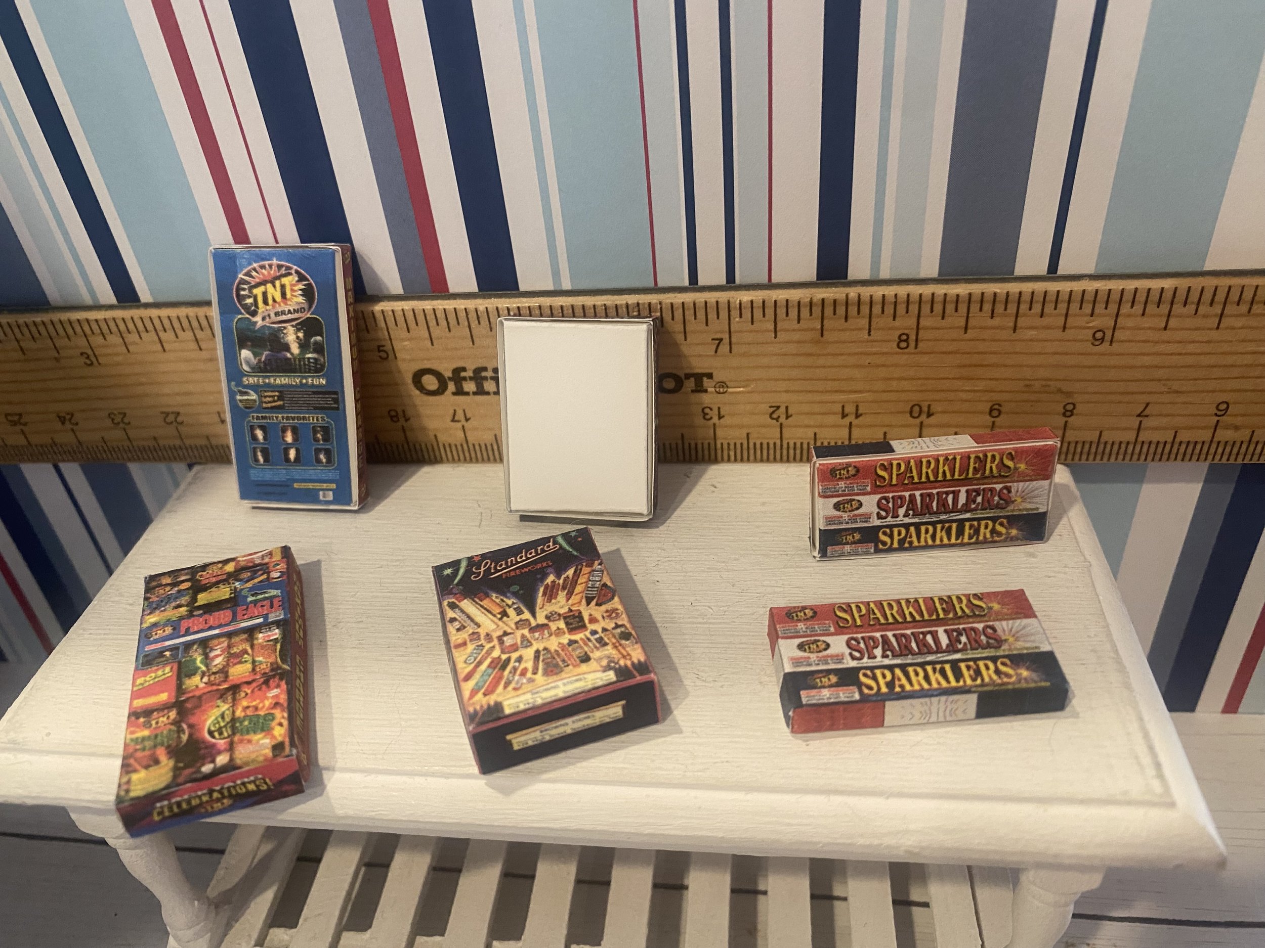 Miniature Fireworks Boxes, 1:12