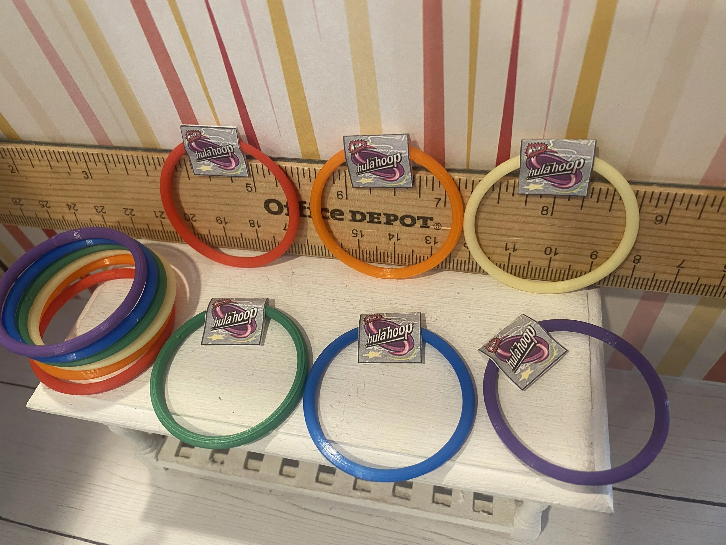 Miniature Hula Hoops, 1:12