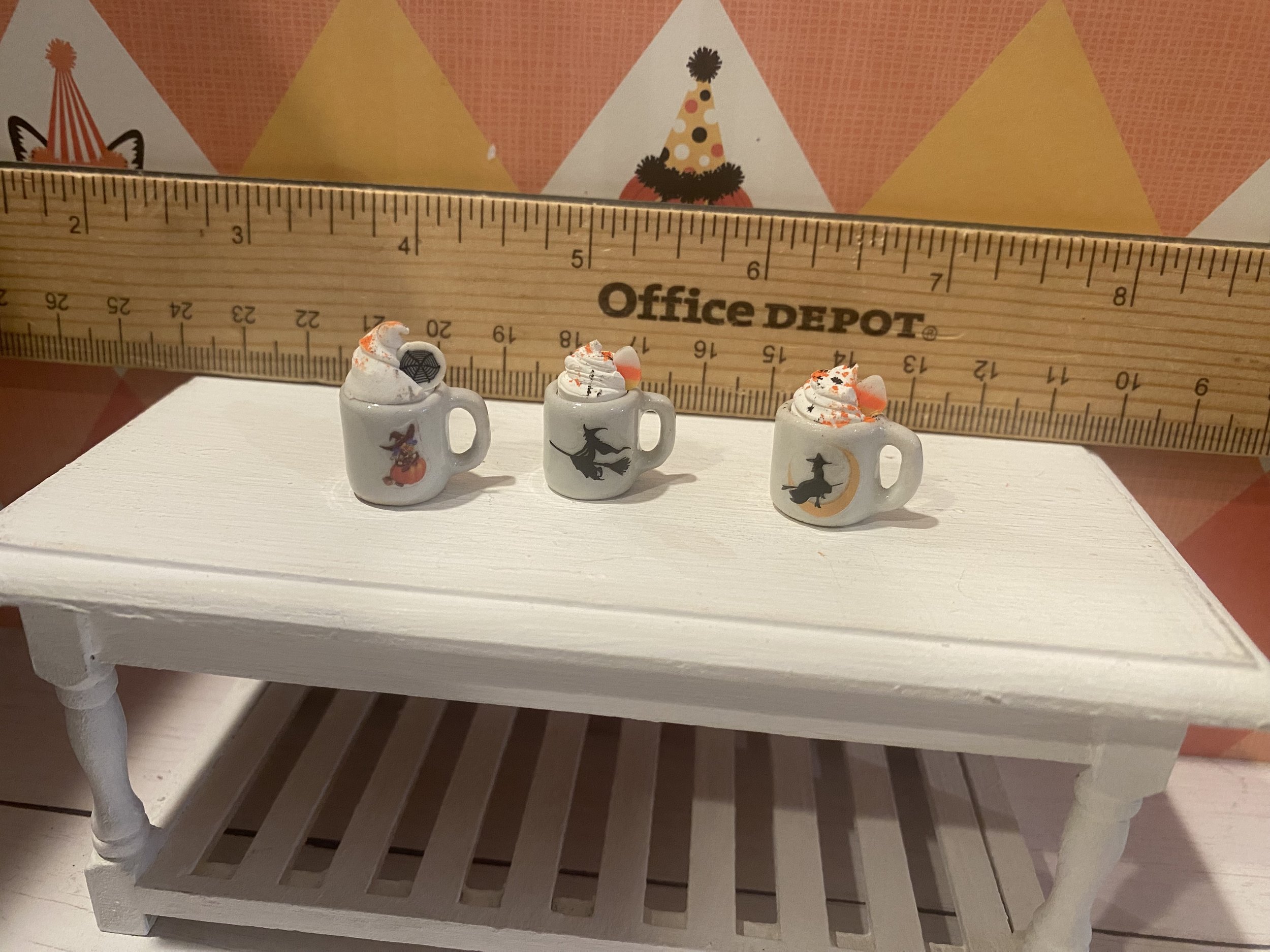 Halloween Miniature Hot Cocoa, 1:12