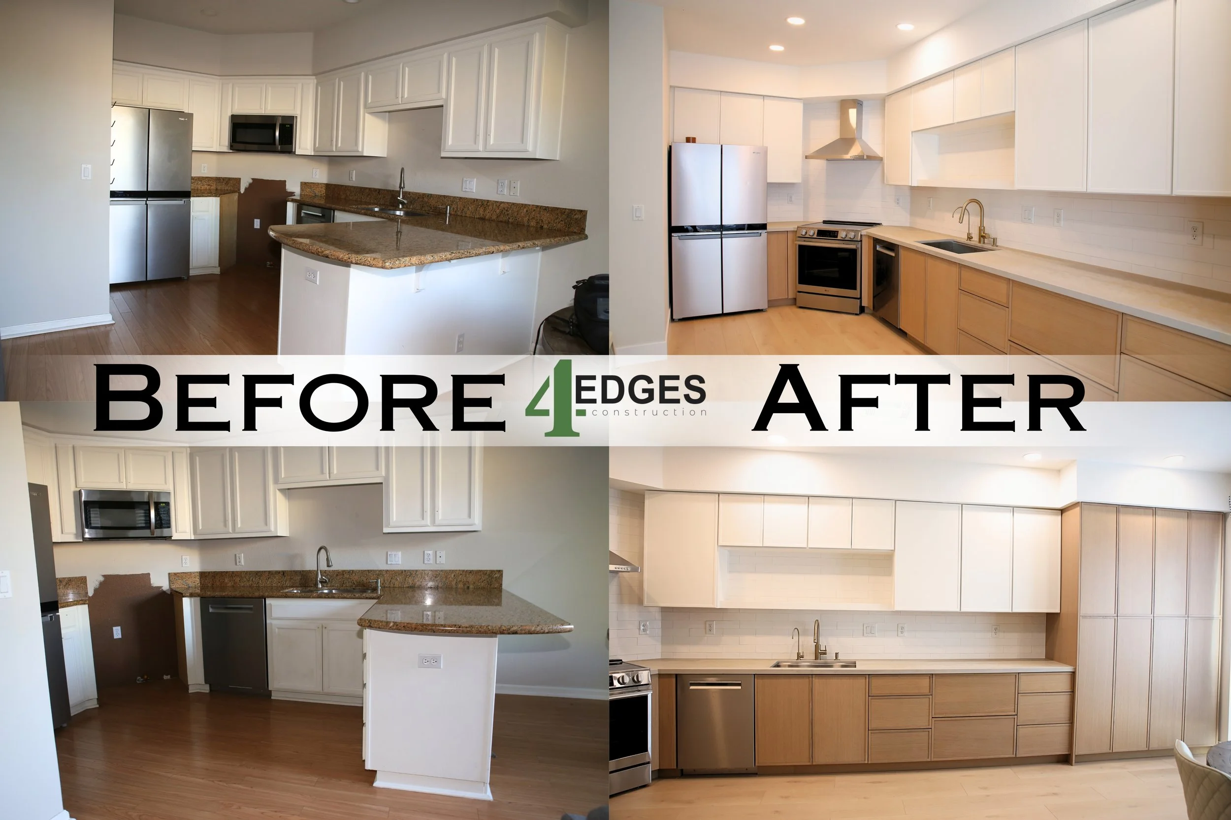 4 Edges Construction Residential Kitchen Remodel in Vacaville, CA 95688