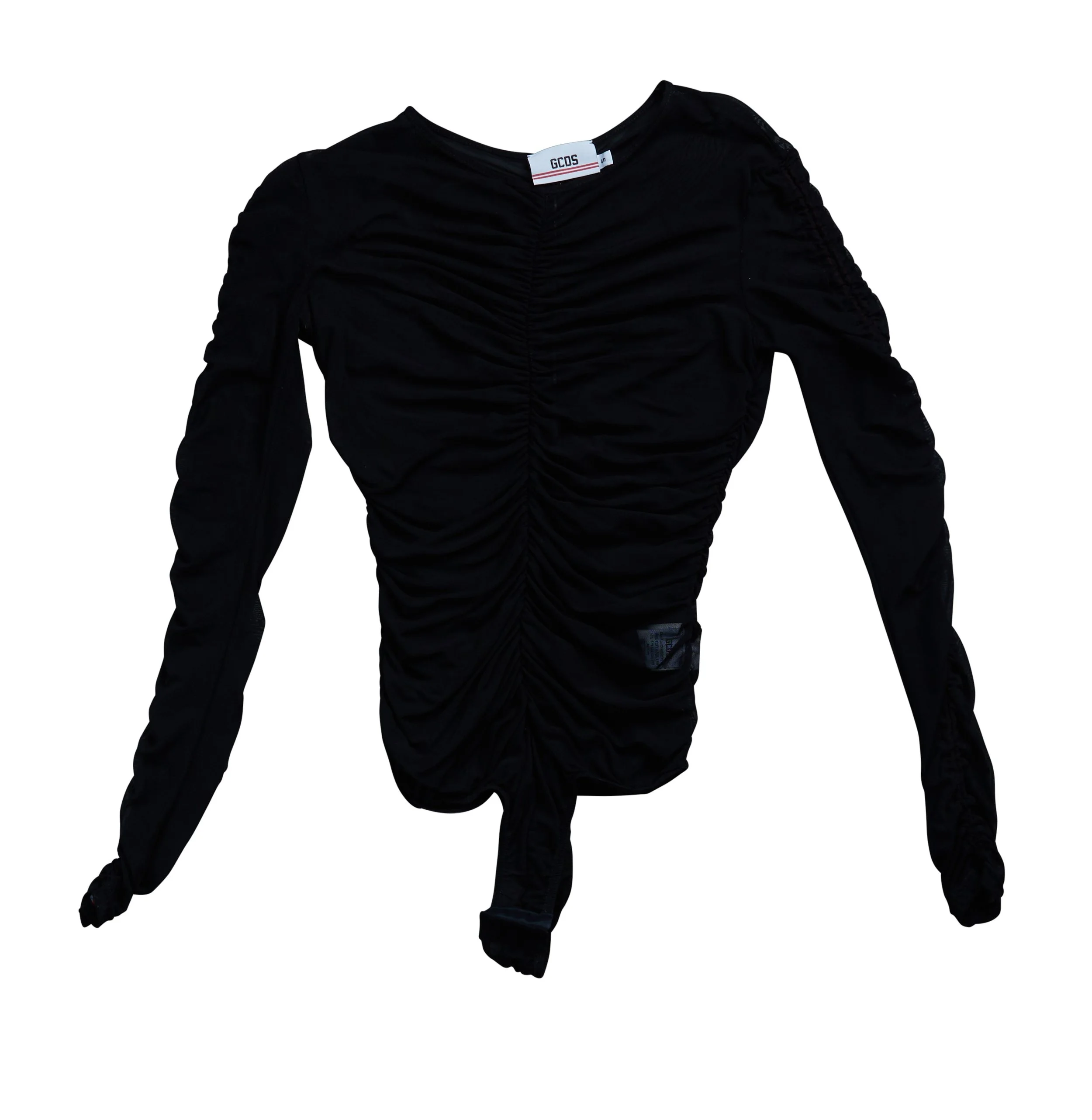 GCDS BLACK MESH BODYSUIT