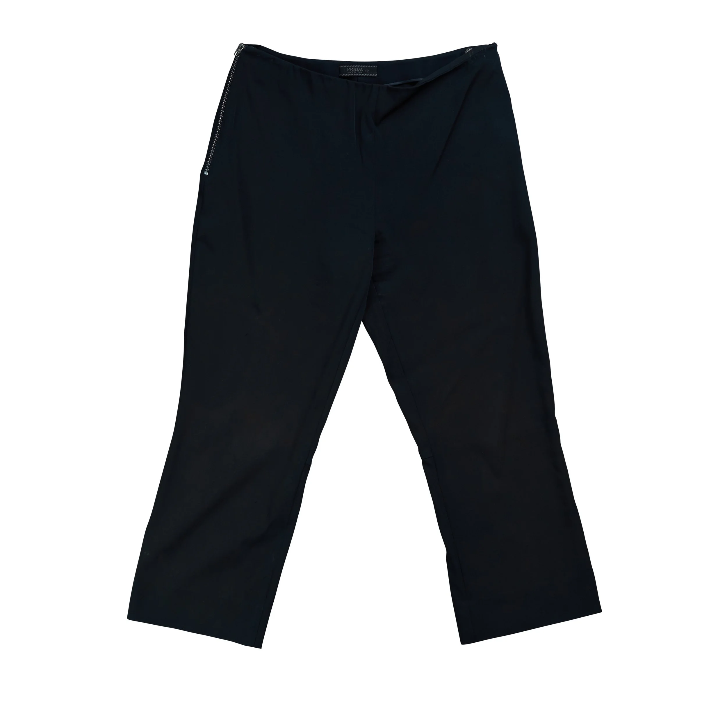 PRADA BLACK CROPPED PANTS
