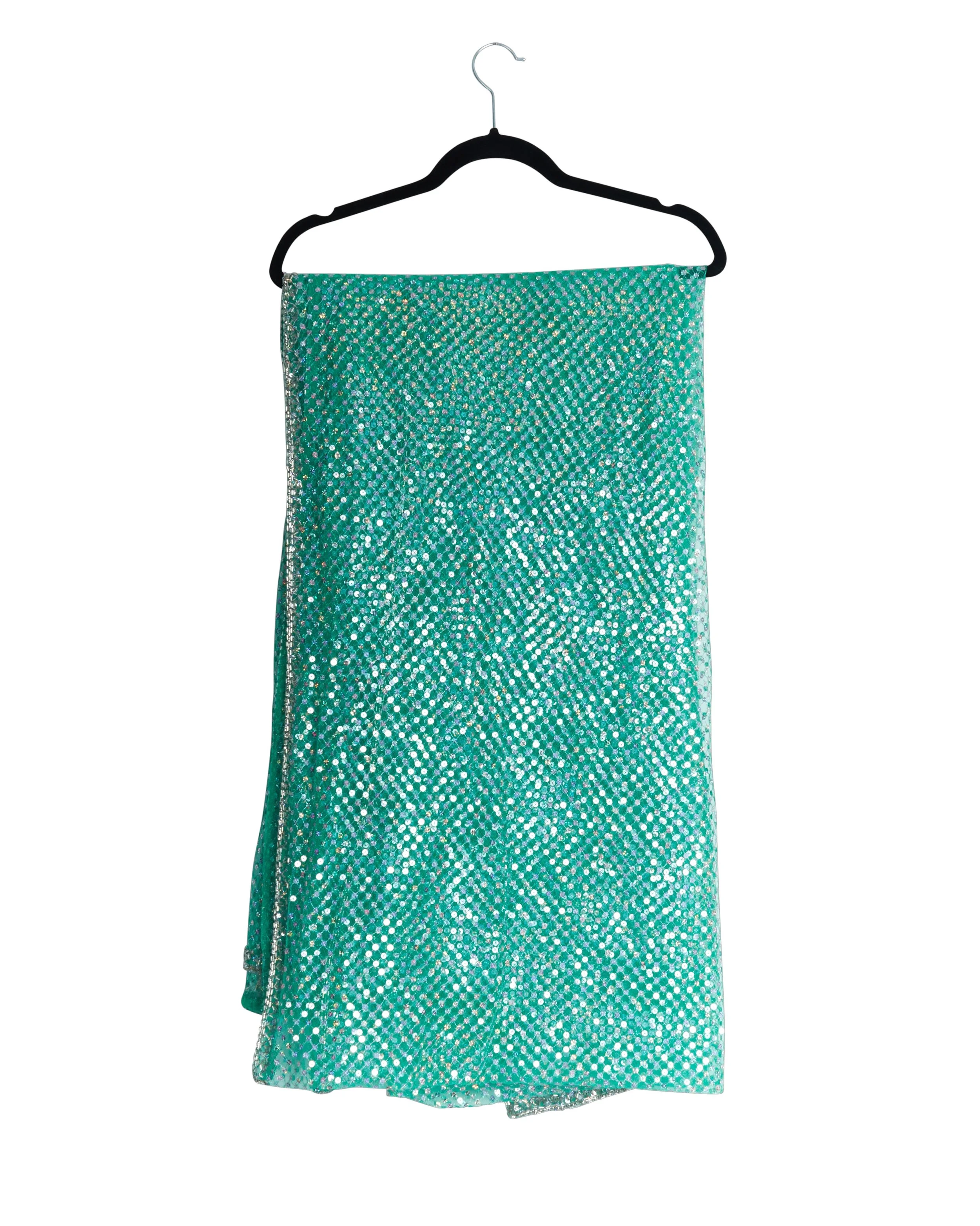 ASHISH GREEN SEQUIN SCARF