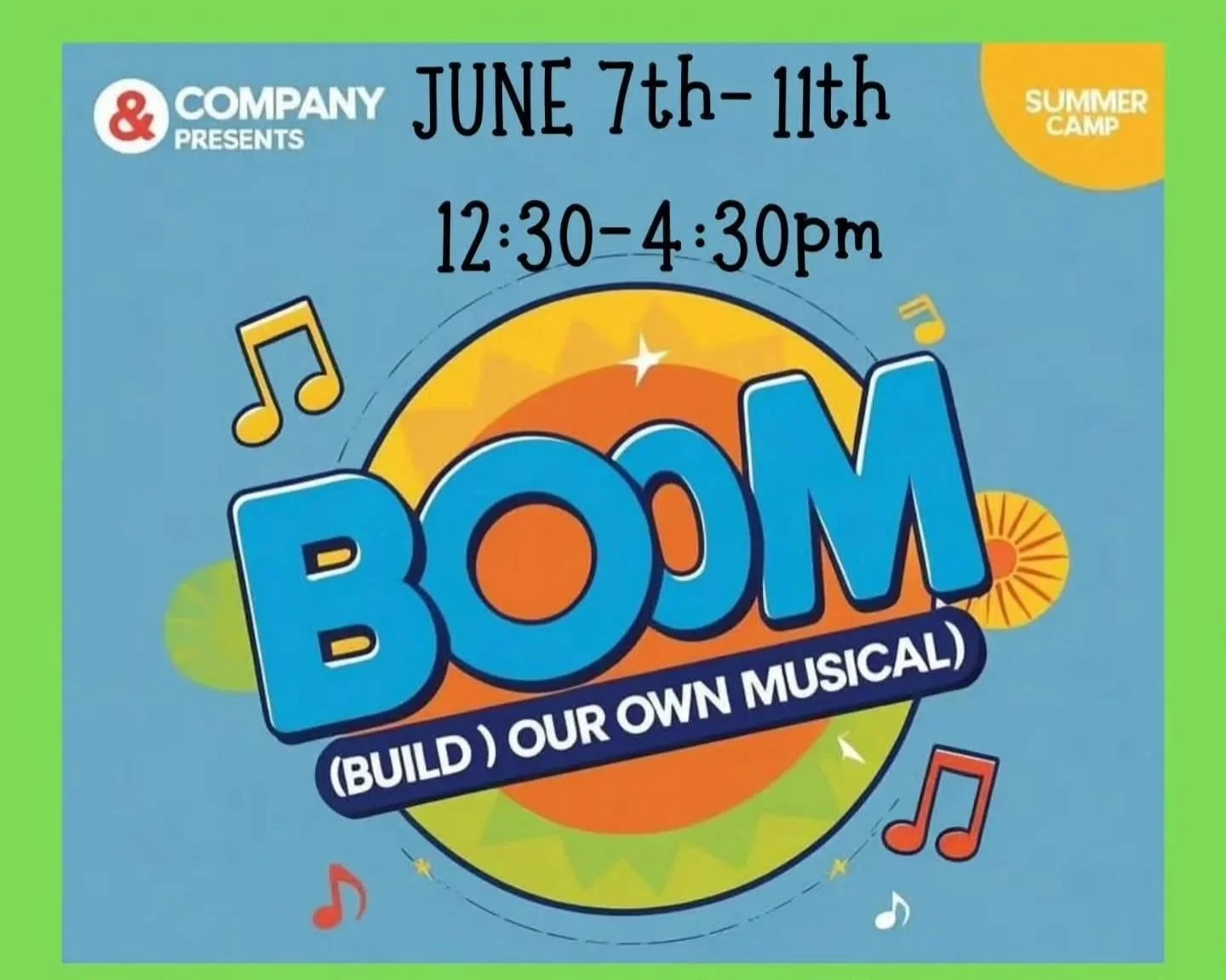 BOOM Camp (Musical Theatre Summer Camp)