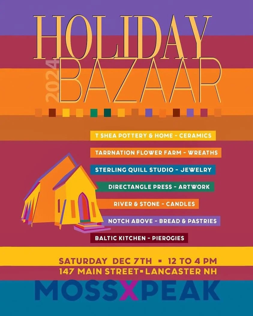 Happy December everyone! We&rsquo;re excited to be selling holiday breads at the Holiday Bazaar with @tsheapottery @mossxpeak along with other amazing vendors! 

Preorders are available now on our storefront website and can be picked up at 147 Main S
