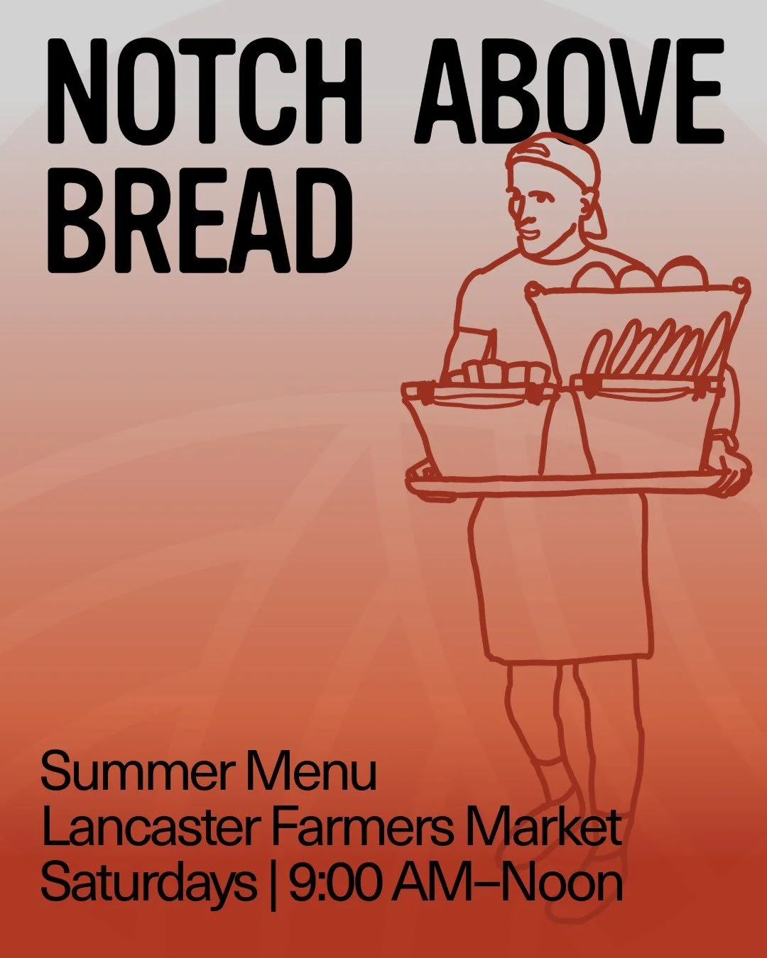 Last week was a fantastic start to the summer farmers market. We left with crumbs!! Can't wait to see you all again this Saturday!