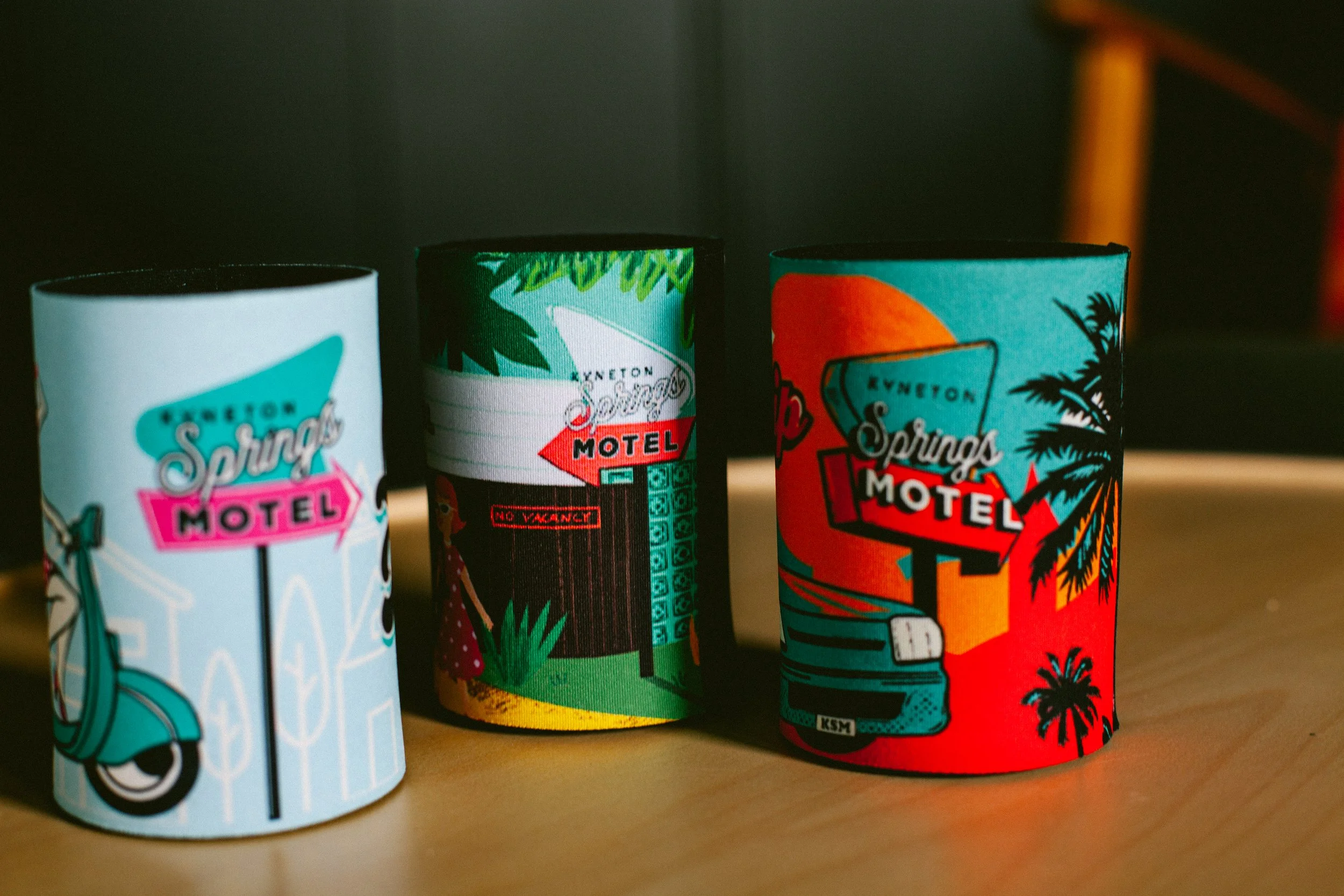 Kyneton Springs Retro Stubby Holder