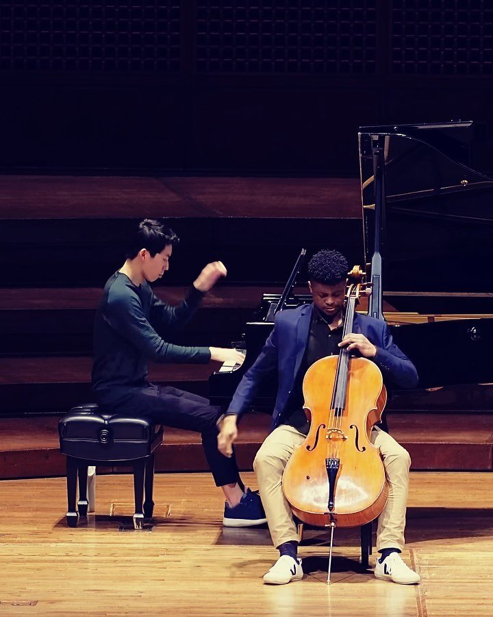still reminiscing on the thrilling concert last week with @celloster at Davies Symphony Hall in SF 🌉 a performance to remember 🎵💃| here&rsquo;s a clip of the mendelssohn rehearsal