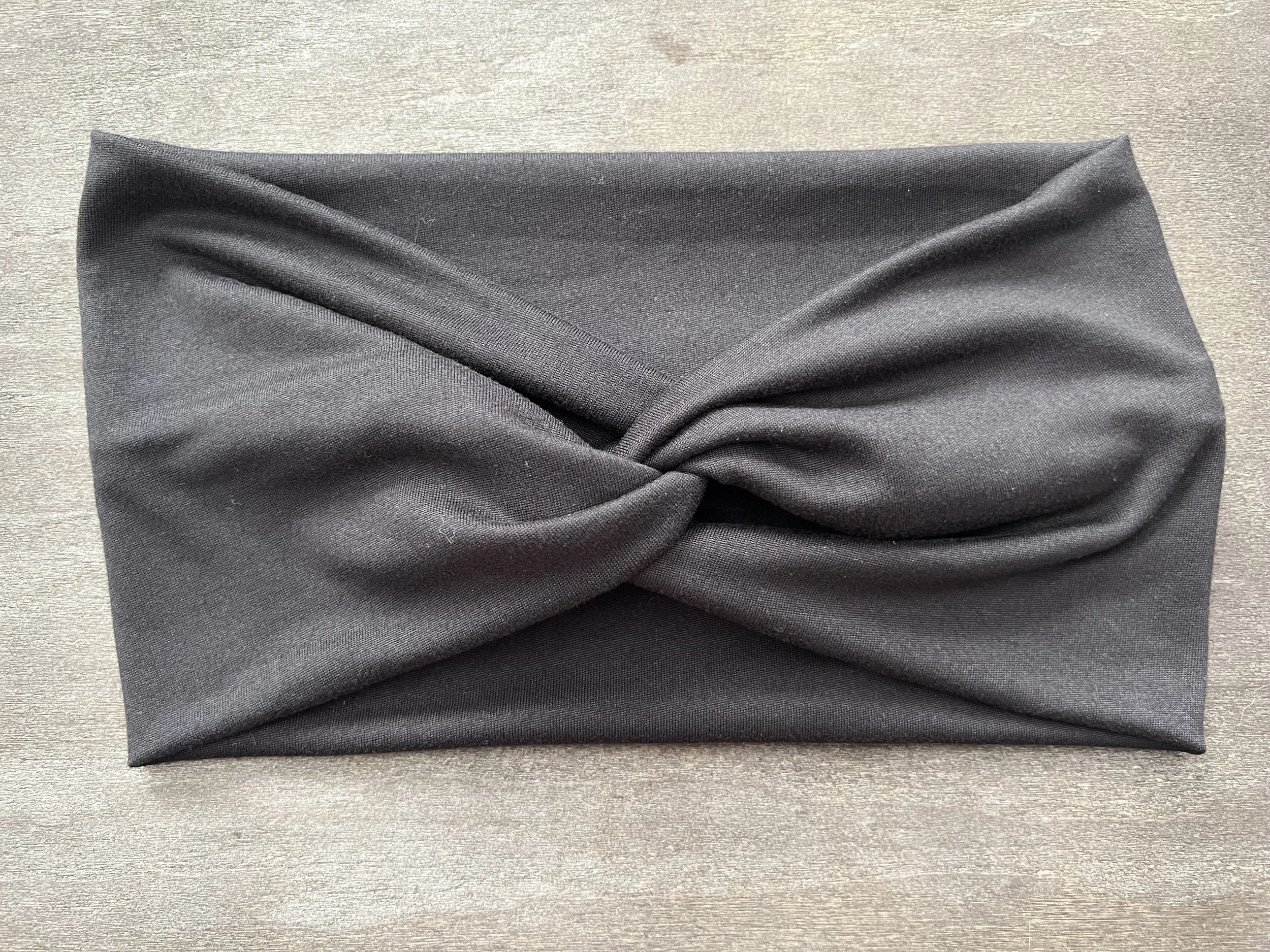 Solid Black Fatty Faux