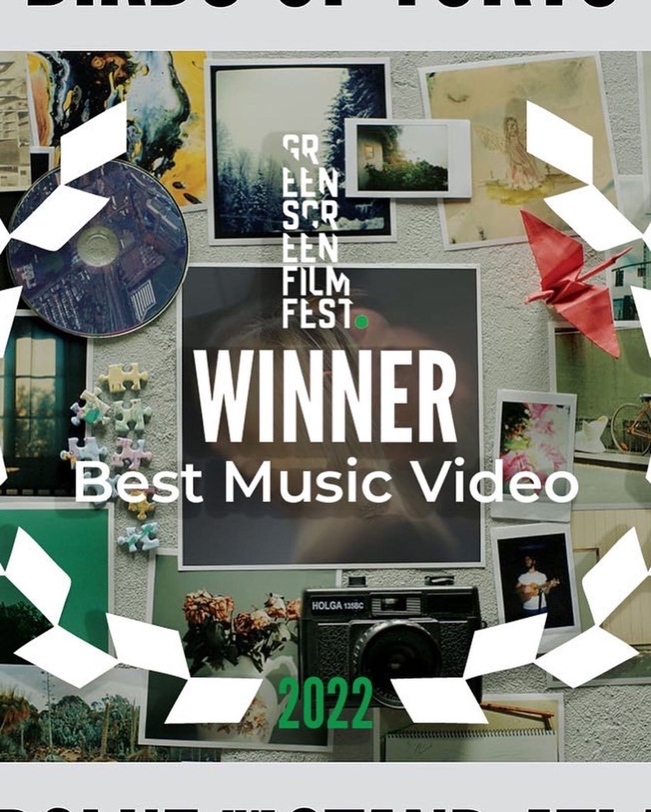 Huge congratulations to @lynchwood for Winner of the Best Music Video with the incredible Superglue music video for @birdsoftokyo @greenscreenfilmfest 💥💥💥

.
.
.
.
.
.
.
.
#shortfilm #winner #winning #filmfestival #bestmusic #bestmusicvideo #green