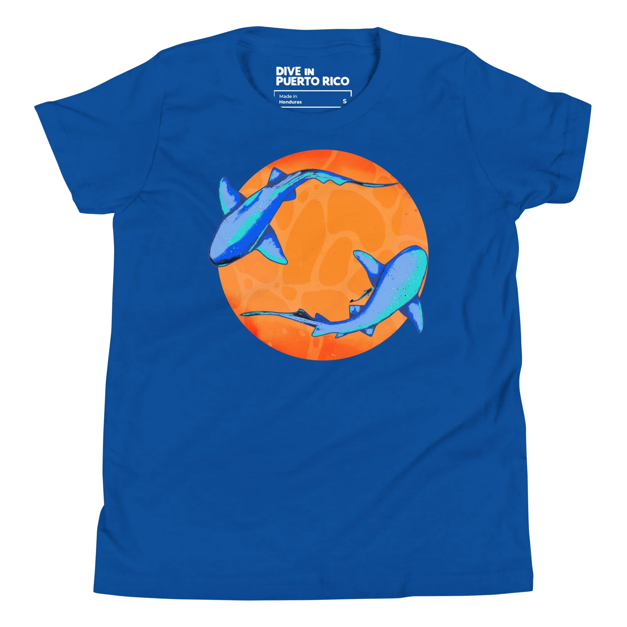 dive in puerto rico kids nurse shark tshirt