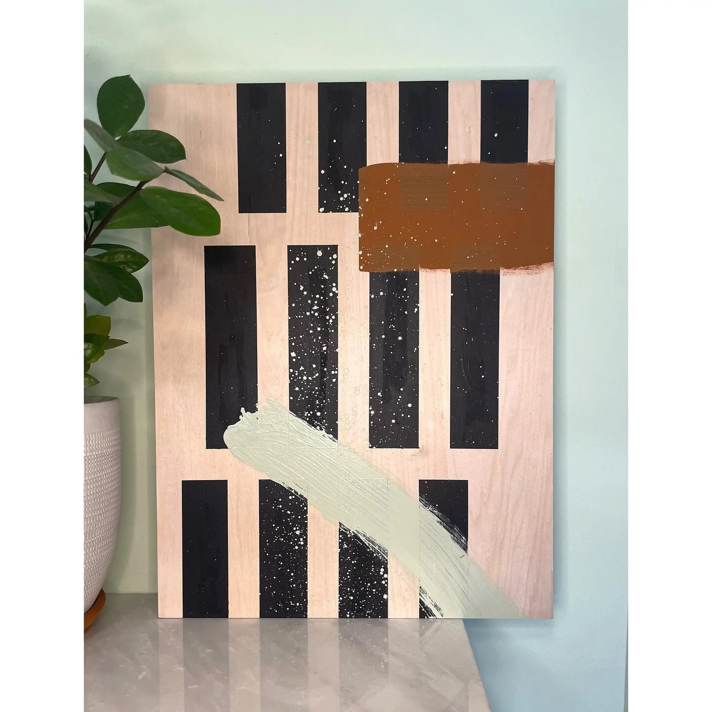 WE MISSED THE MARK Acrylic on Wood Panel 18x24 2022
.
I spent time during this piece reflecting on my role as a white educator in my school. How often my choices and decisions come from systems rooted in white supremacy and capitalism. I want to teac