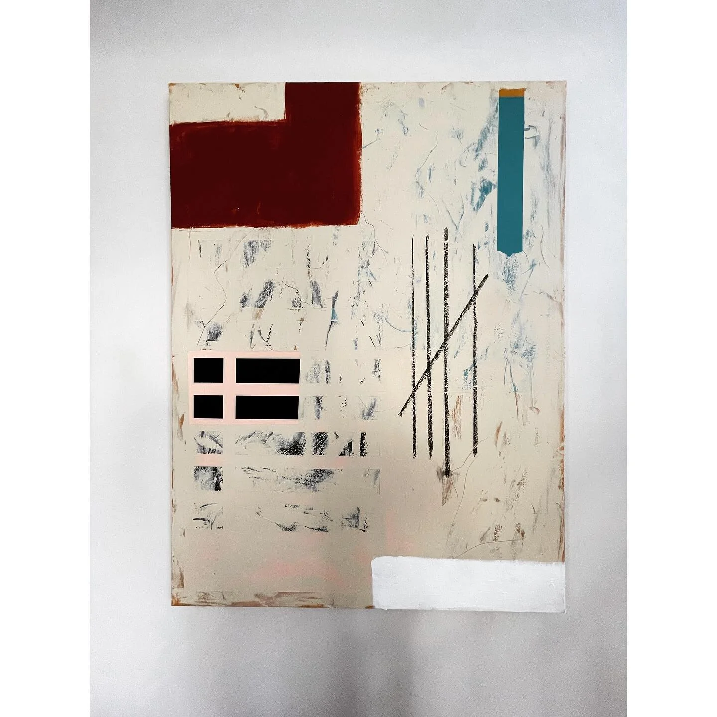 MY MIND BEFORE MEDICATION
 #11 mixed media on canvas
.
.
Since it&rsquo;s mental health awareness month I wanna share that my journey with anxiety disorder led me to finally trying out an SSRI this year. It has opened new worlds for me. It&rsquo;s he