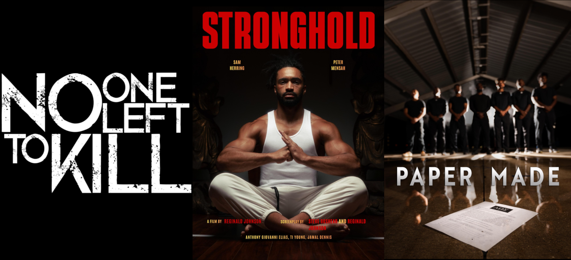 3 covers to 3 films I'm in