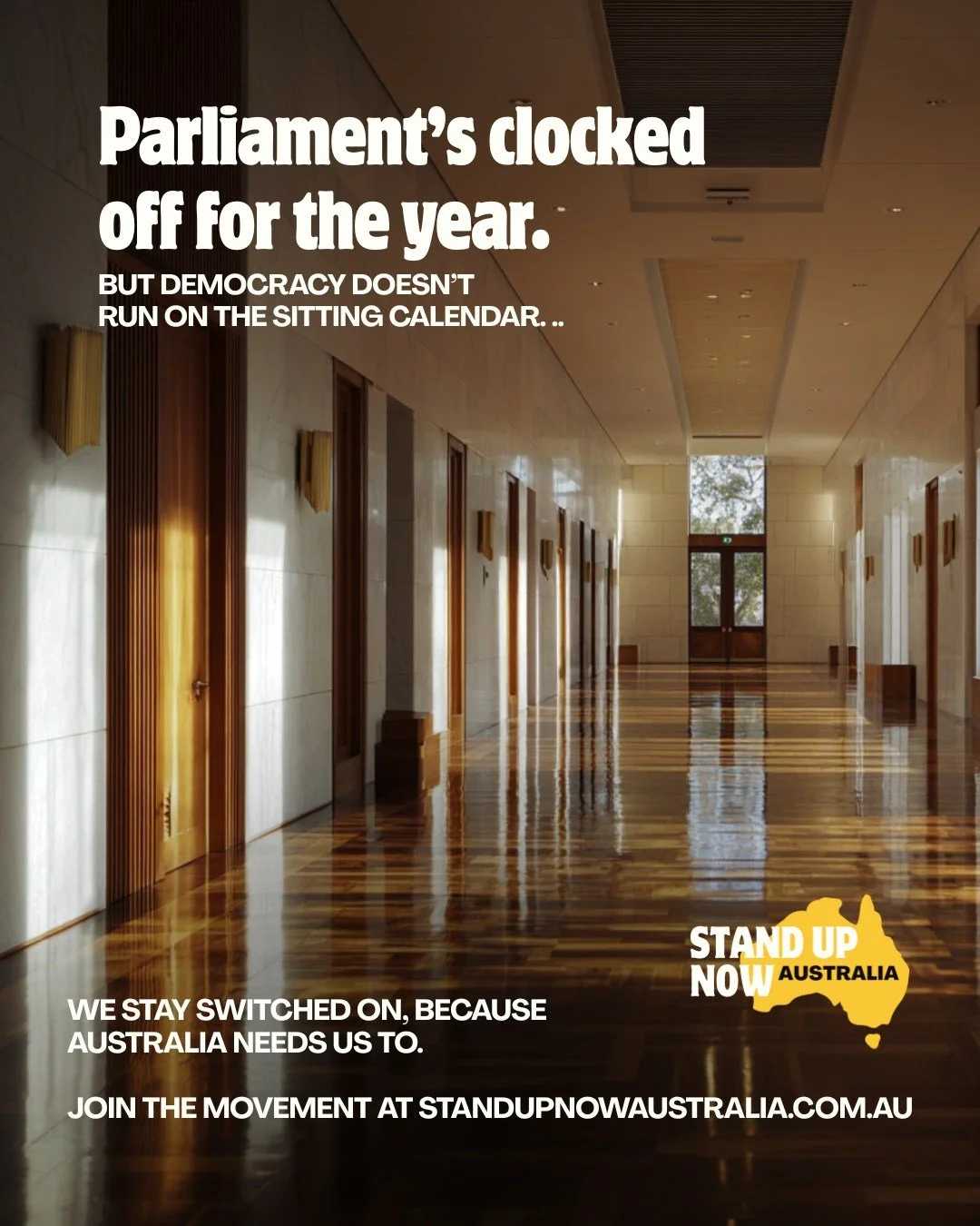 Canberra just wrapped its final sitting day &mdash; but the work that really matters doesn&rsquo;t stop at the doors of Parliament House.

While the politicians pack up for the holidays, everyday Australians are stepping forward, learning more, and p