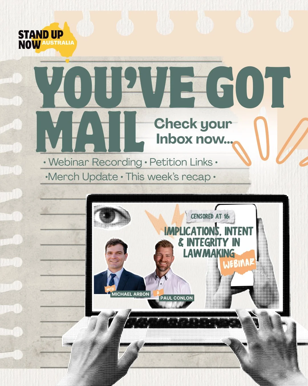 📩 Inbox check! You&rsquo;ve got Mail. 
Replay is waiting &mdash; along with parliamentary updates, petition info &amp; merch drops.
Go take a look