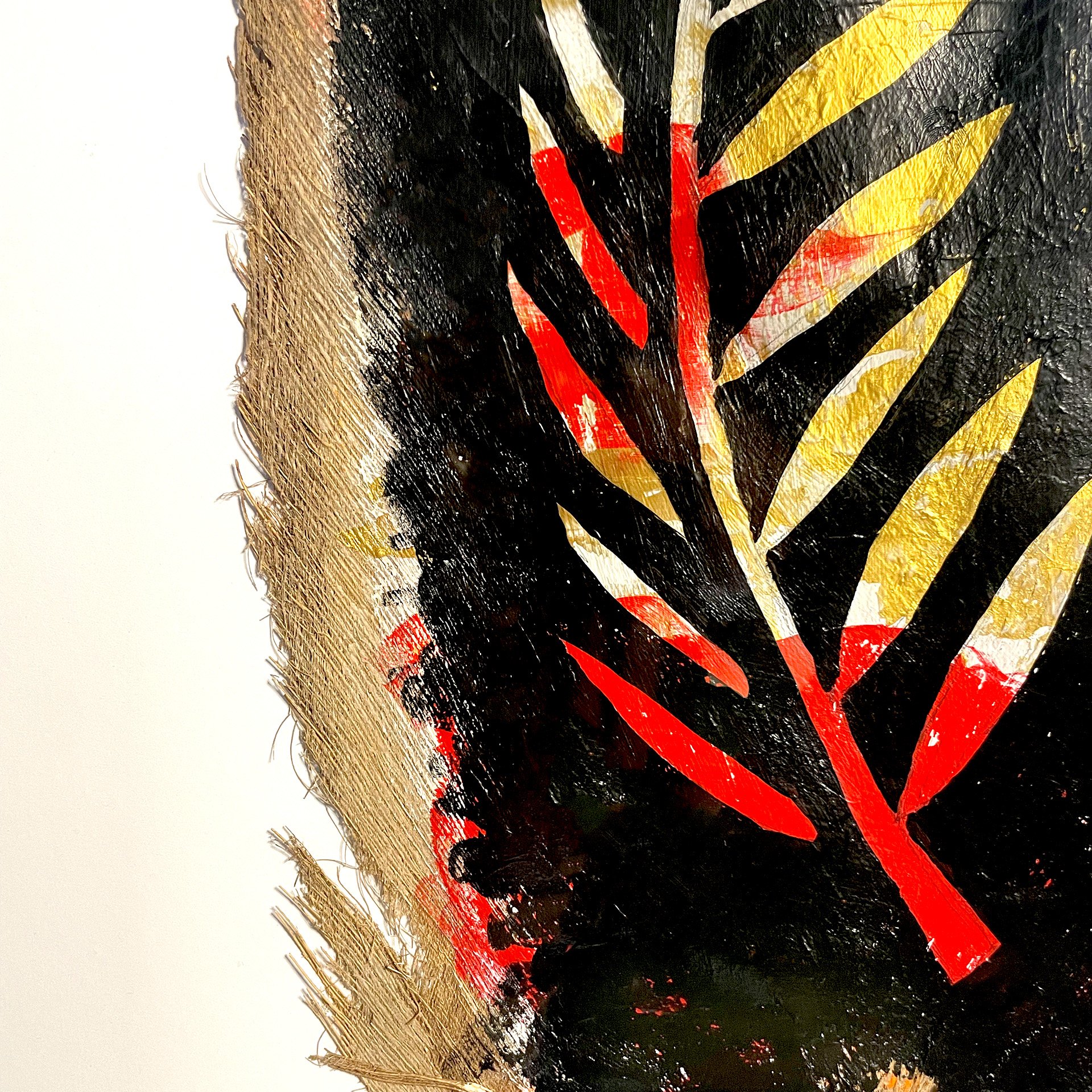 Spring-Break-Jake-Artist-Painting-Acrylic-Palm-Leaf-On-Palm-Bark-Framed-Detail-03.jpg