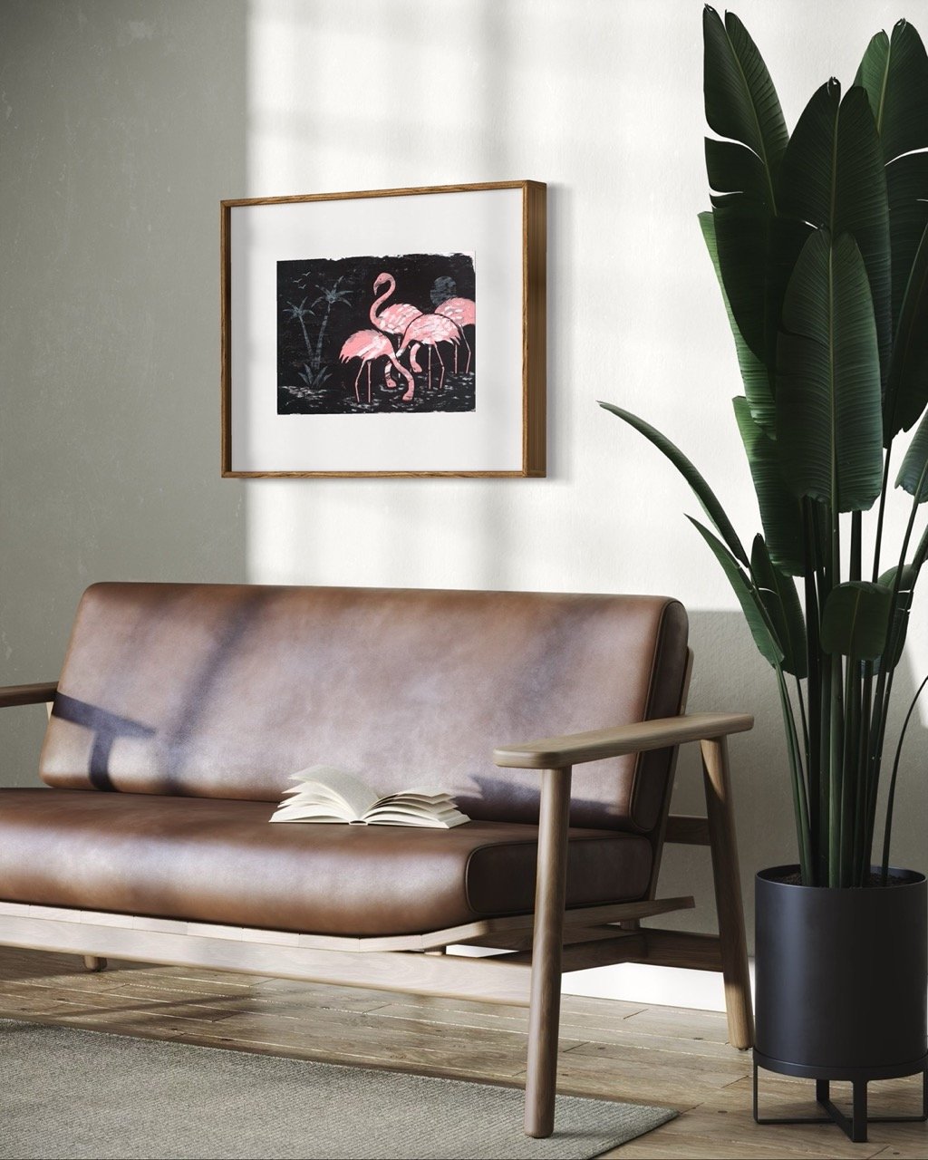 Flamingo-Fine-Art-Print-Unstretched-Canvas-Framed.jpeg