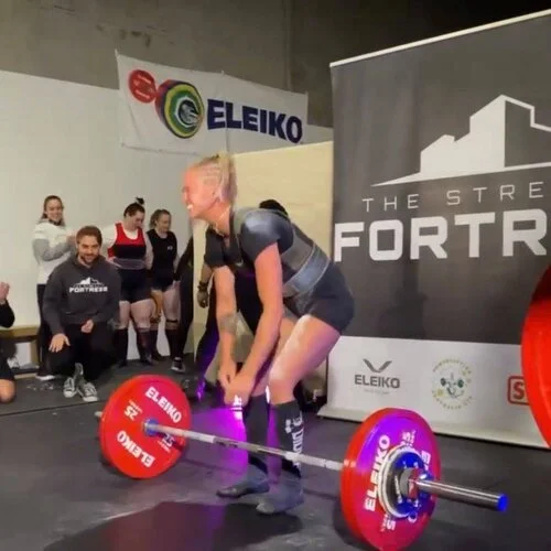 140kg deadlift - IG post