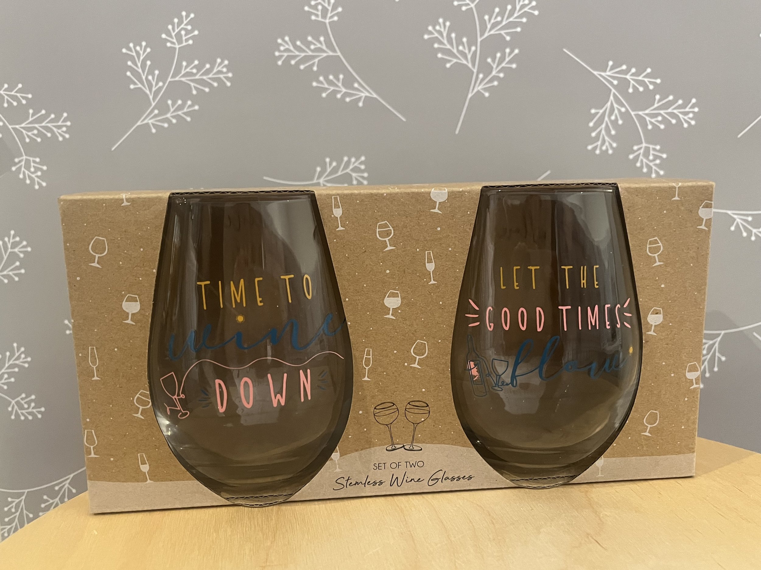 Time to Wine Down Pair of tumblers