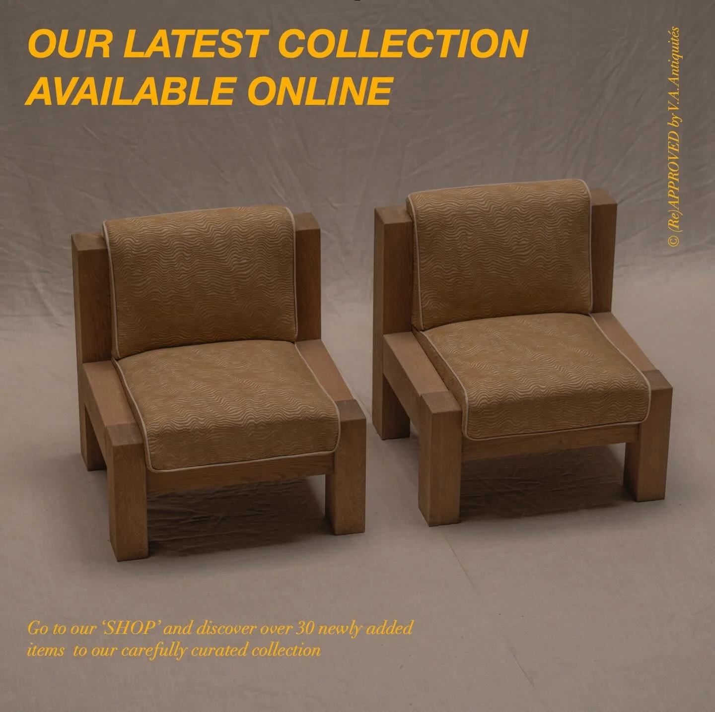 Our latest update is available on the website. Be the first to discover over 30 newly added items. All carefully curated @reapproved_by_vaa 

#vintagefurnitures #reapproved #vintagedesignfurniture #vintagedesign #vintagefurniture