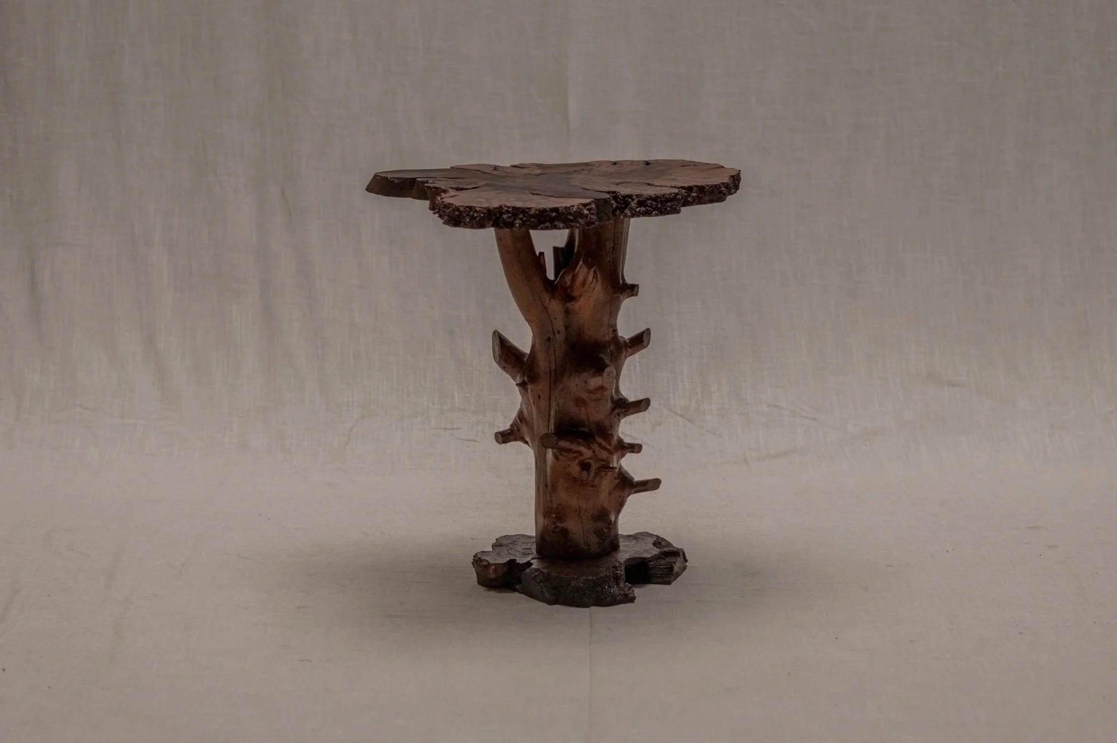 French artisanal side table, circa 1960.