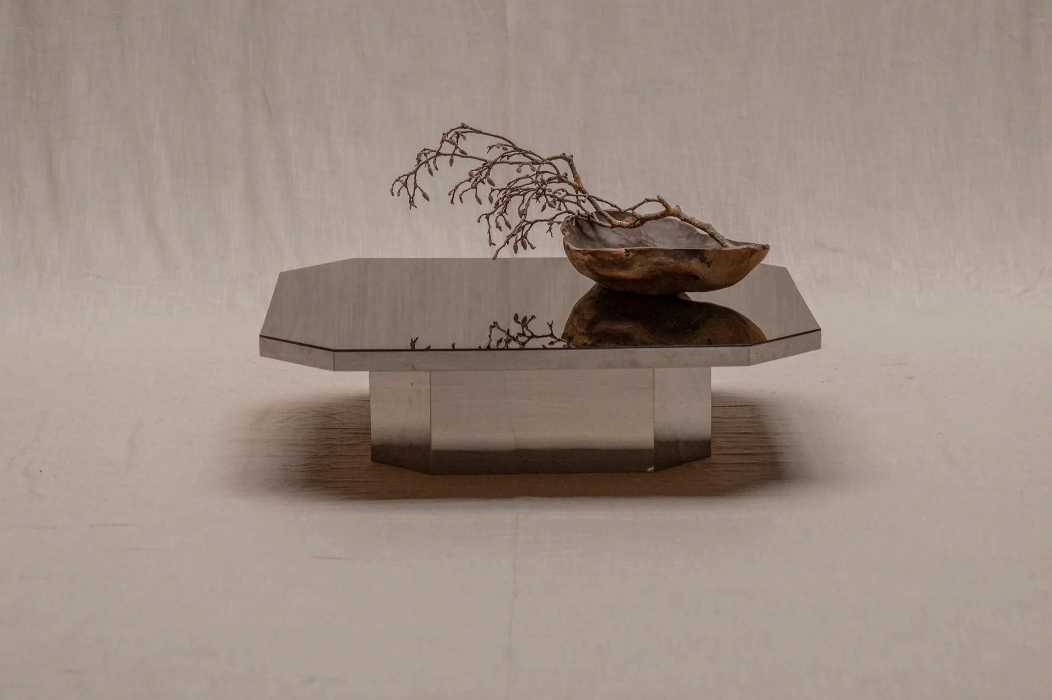 ON HOLD - French space age coffee table, 1970s