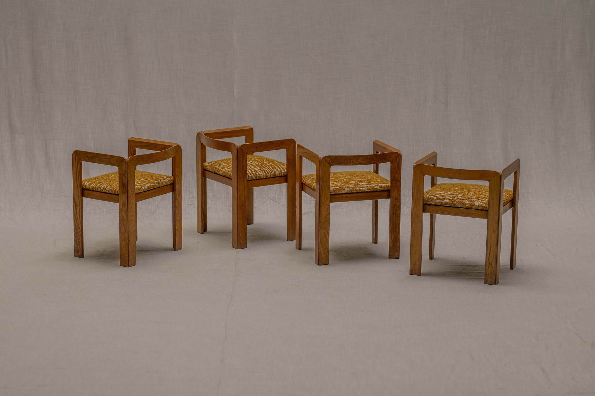 ‘Samara’ dining chairs by Derk Jan de Vries for Maisa di Seveso, Milano, 1970s