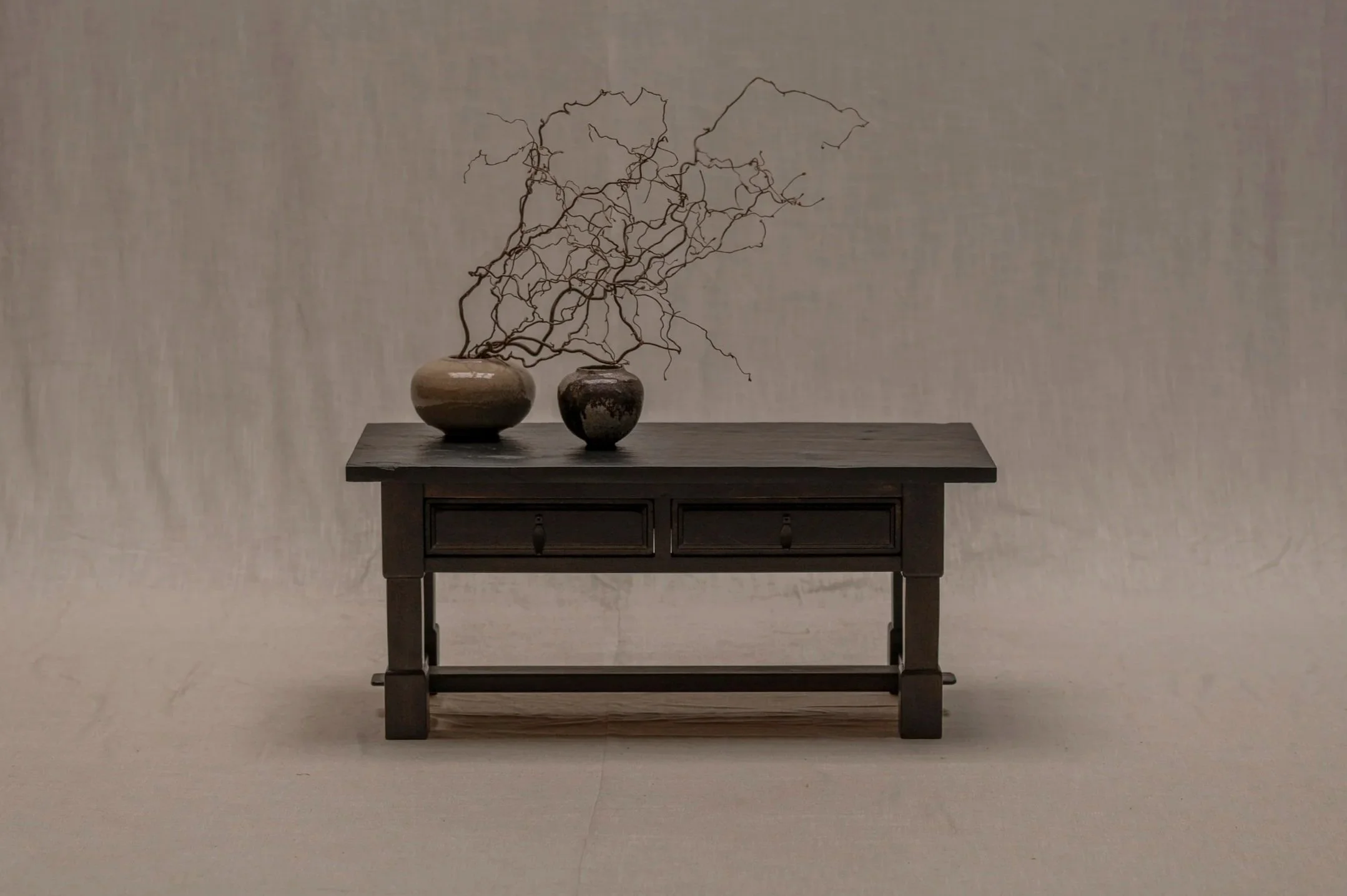 French Brutalist side table or cabinet, 1960s