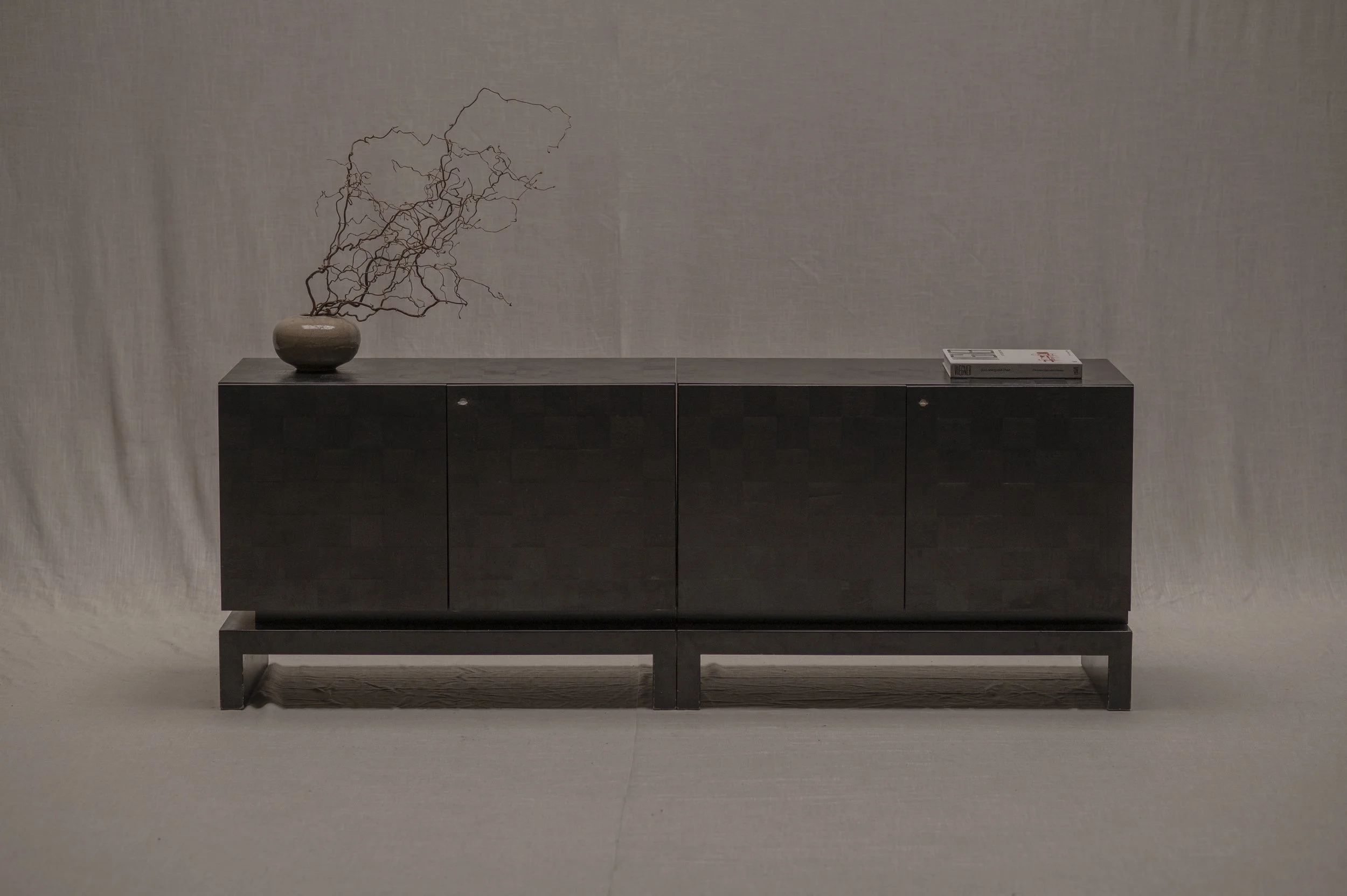 Rare Brutalist sideboard “Atalanta” by J. Batenburg for MI, 1970s