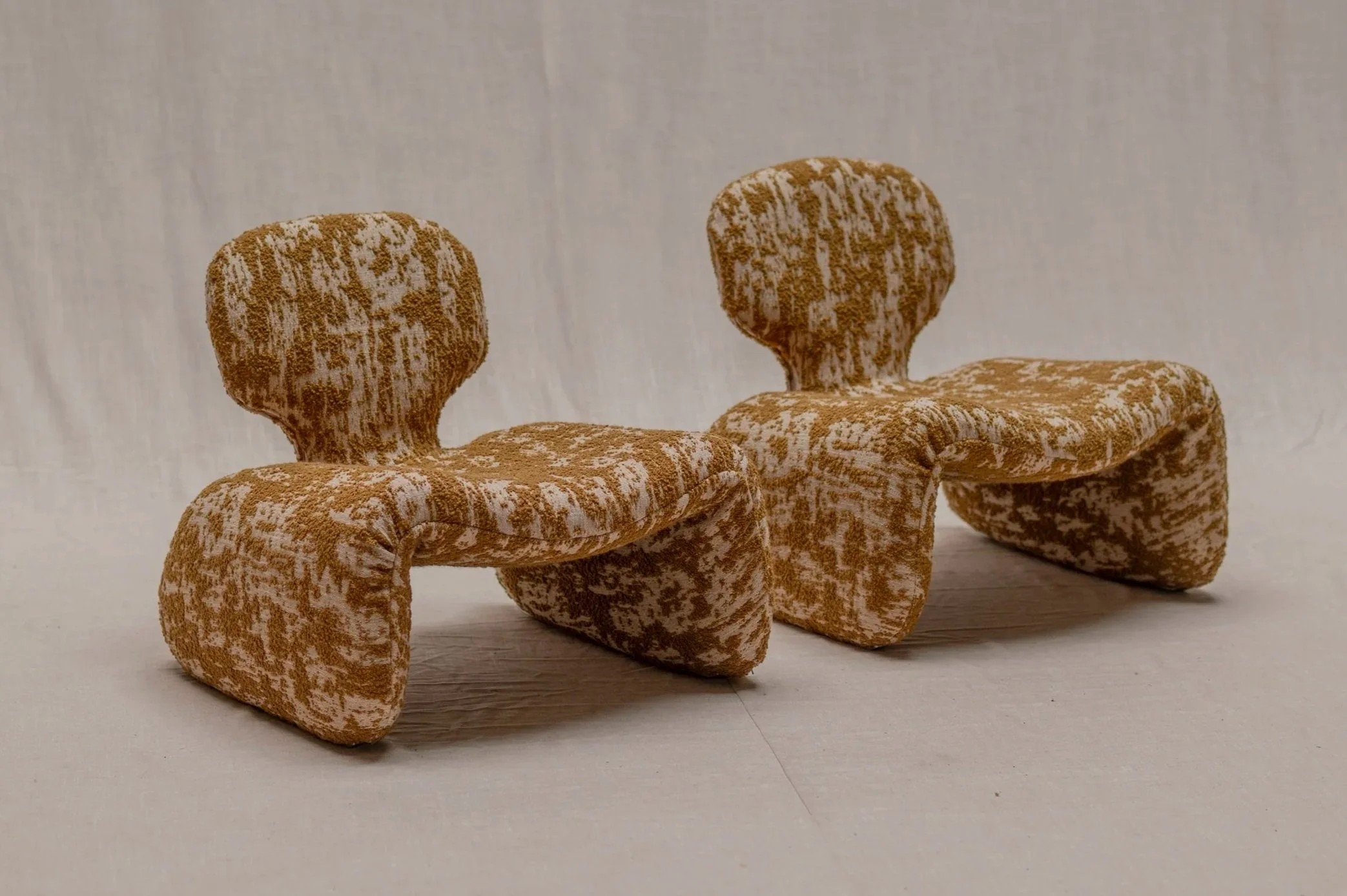 Pair of Djinn lounge chairs by Olivier Mourgue for Airborne, France, 1960s