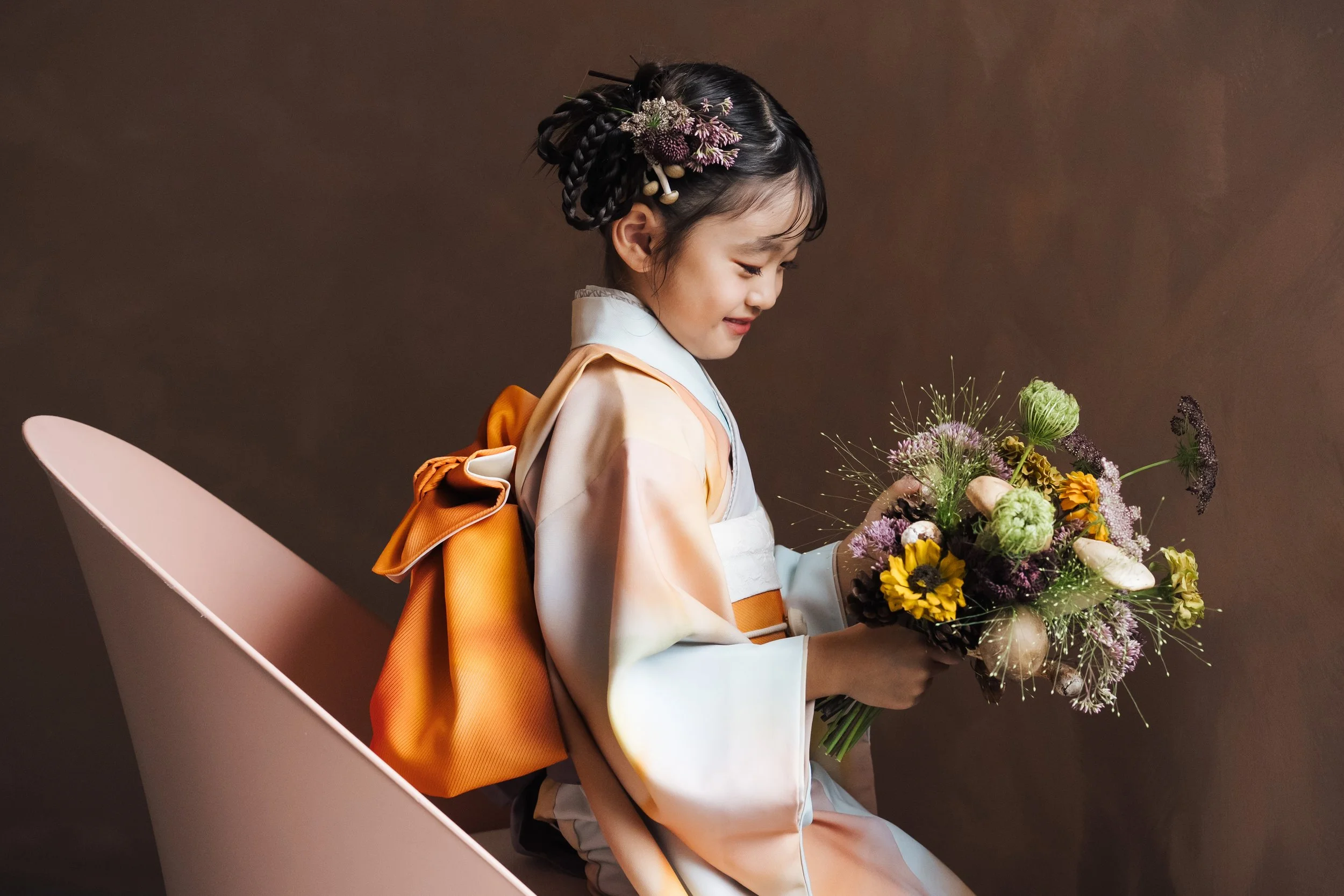 9/1（火）〜　秋限定　キッズ花束 「秋豊 / ohana・katana」発売​ 