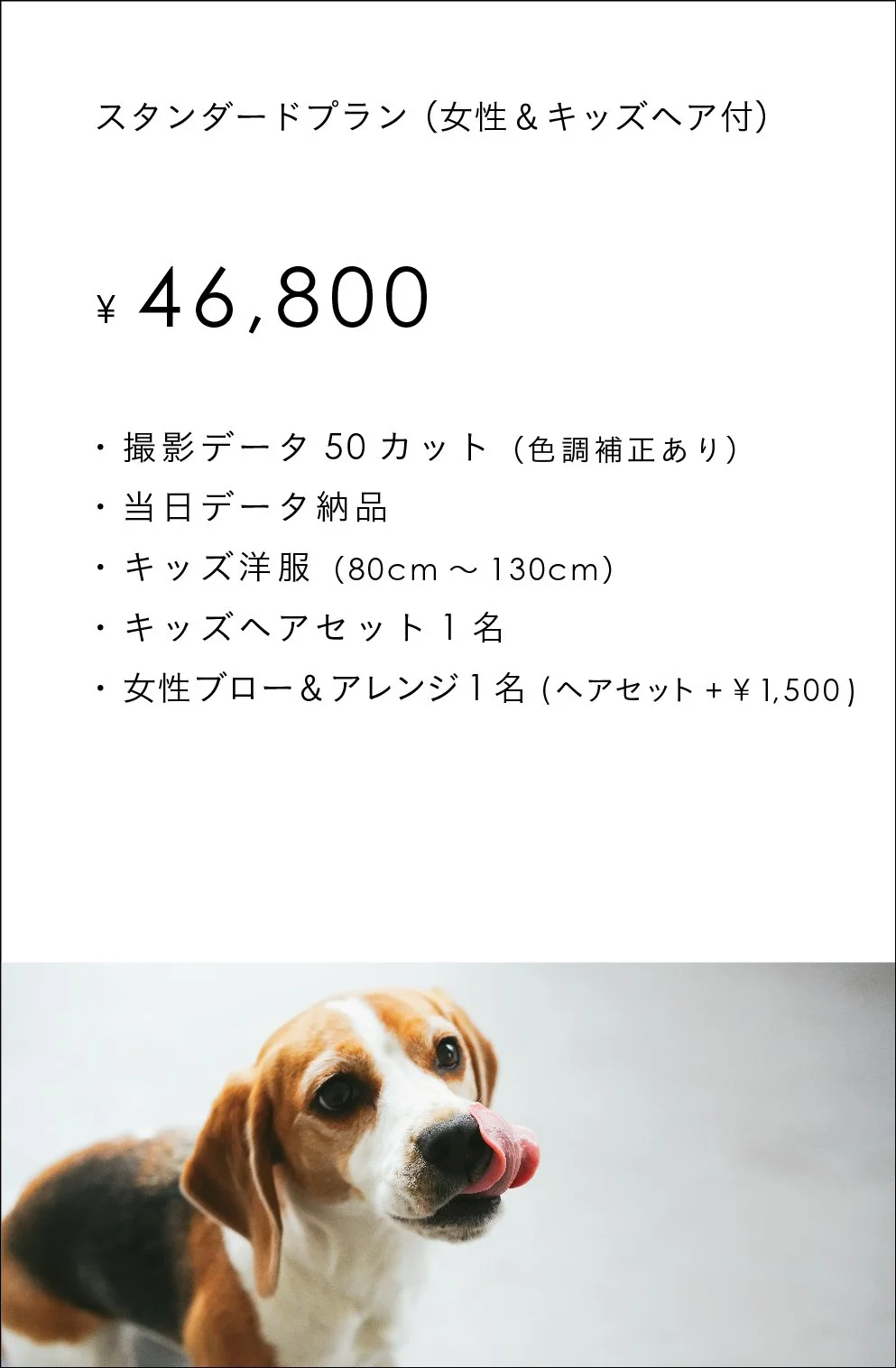 ペットとの記念写真