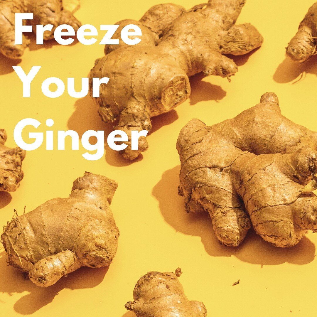 Freeze your ginger! 

I always used to find a sad piece of bendy ginger in the back of my fridge until i realised you could freeze it! 

It grates so much easier from frozen and all the tough fibres break down so no need to peel and you&rsquo;re gett