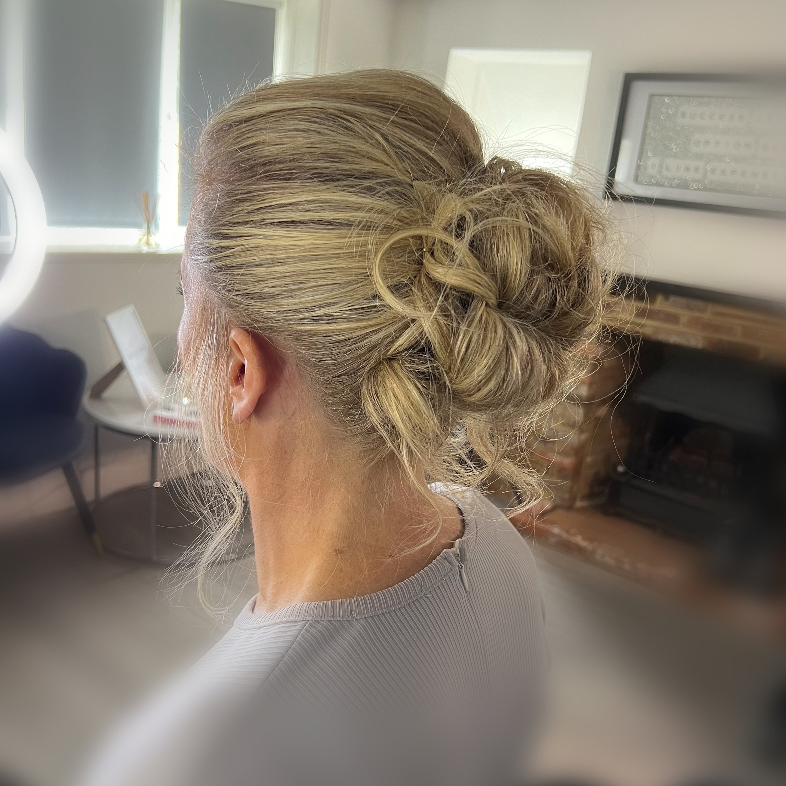 A very pretty hair up for a very pretty lady yesterday in the glam room! Hair up doesn&rsquo;t have to be severe and harsh it can allow you to not worry about your hair and pushing it out of your face yet remain soft and messy!

Glam appointments ava