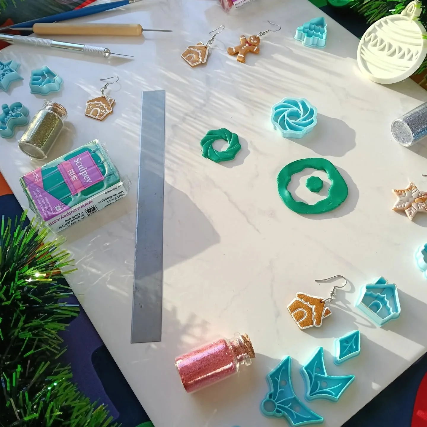 Run fast and get your tickets for my Christmas clay workshop! 20th of November at Village Beads! Link in bio!