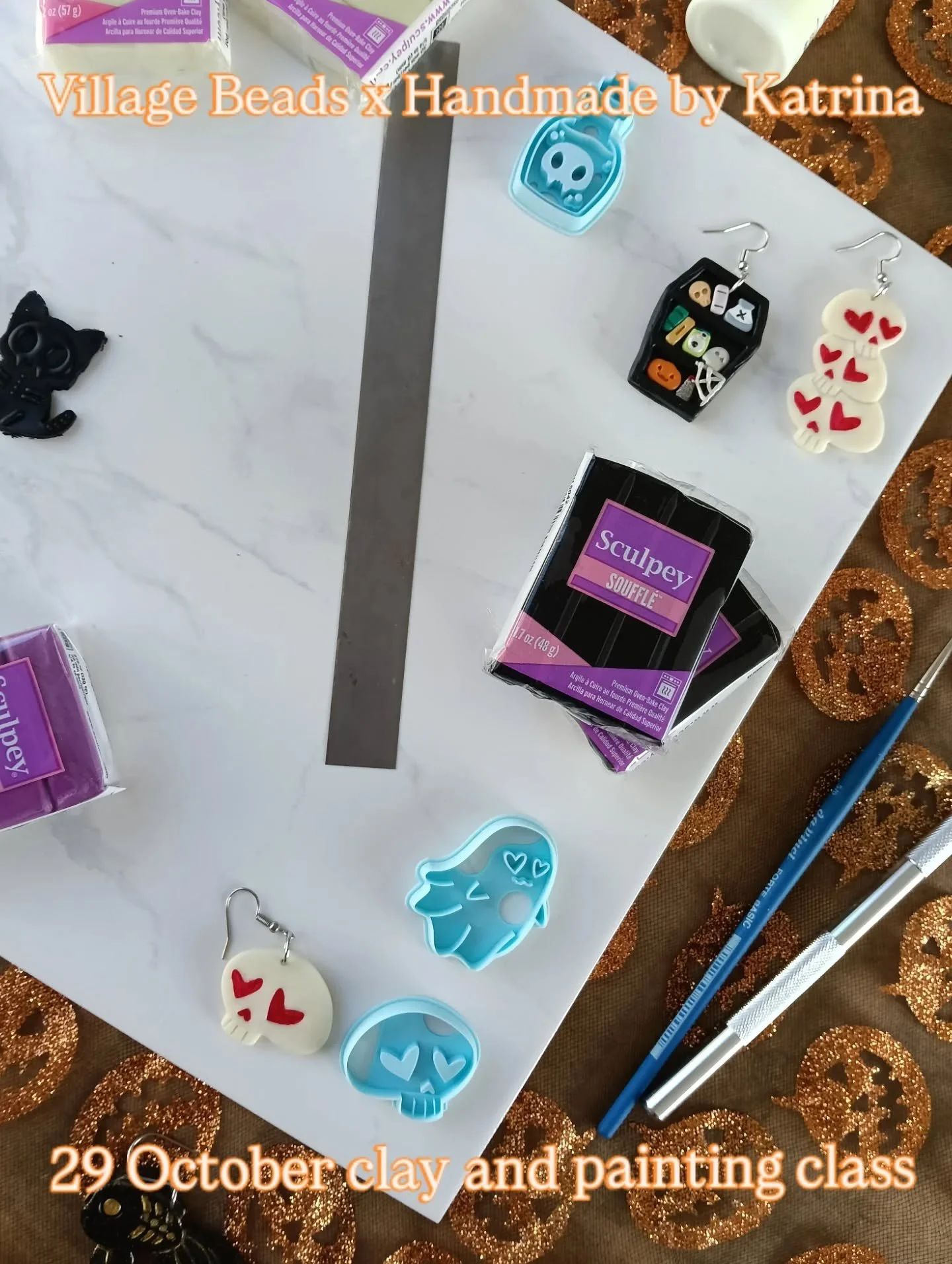 Halloween Workshop - 29th October 6:30pm-8:30pm - $55&nbsp;

Fancy yourself a bit of Halloween jewellery to go with your sick costume? Why not make some! And if jewellery isn&rsquo;t your thing, then maybe a spooky bag charm or magnet? Handmade by Ka