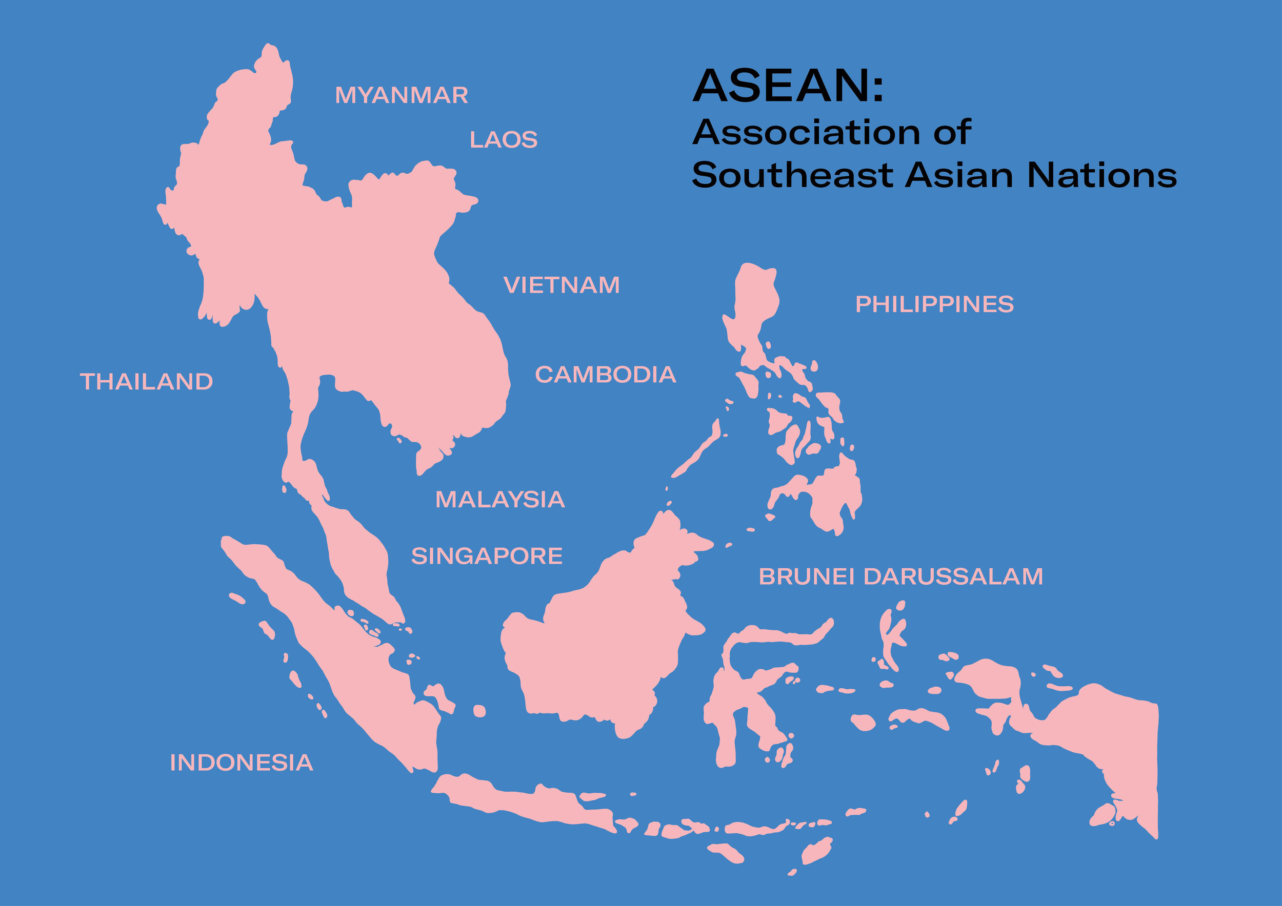 Странами членами асеан являются. Ассоциация государств Юго-Восточной Азии (АСЕАН) на карте. Страны входящие в АСЕАН на карте. Состав АСЕАН на карте. Страны АСЕАН список на карте.
