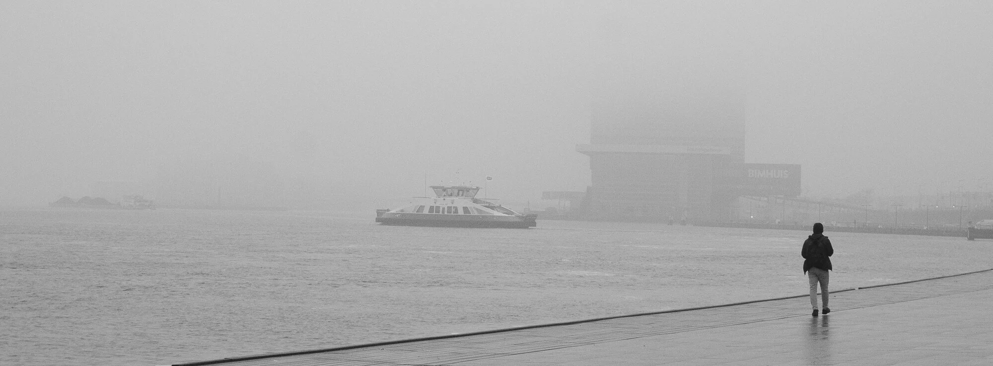 Amsterdam on a grey winter day