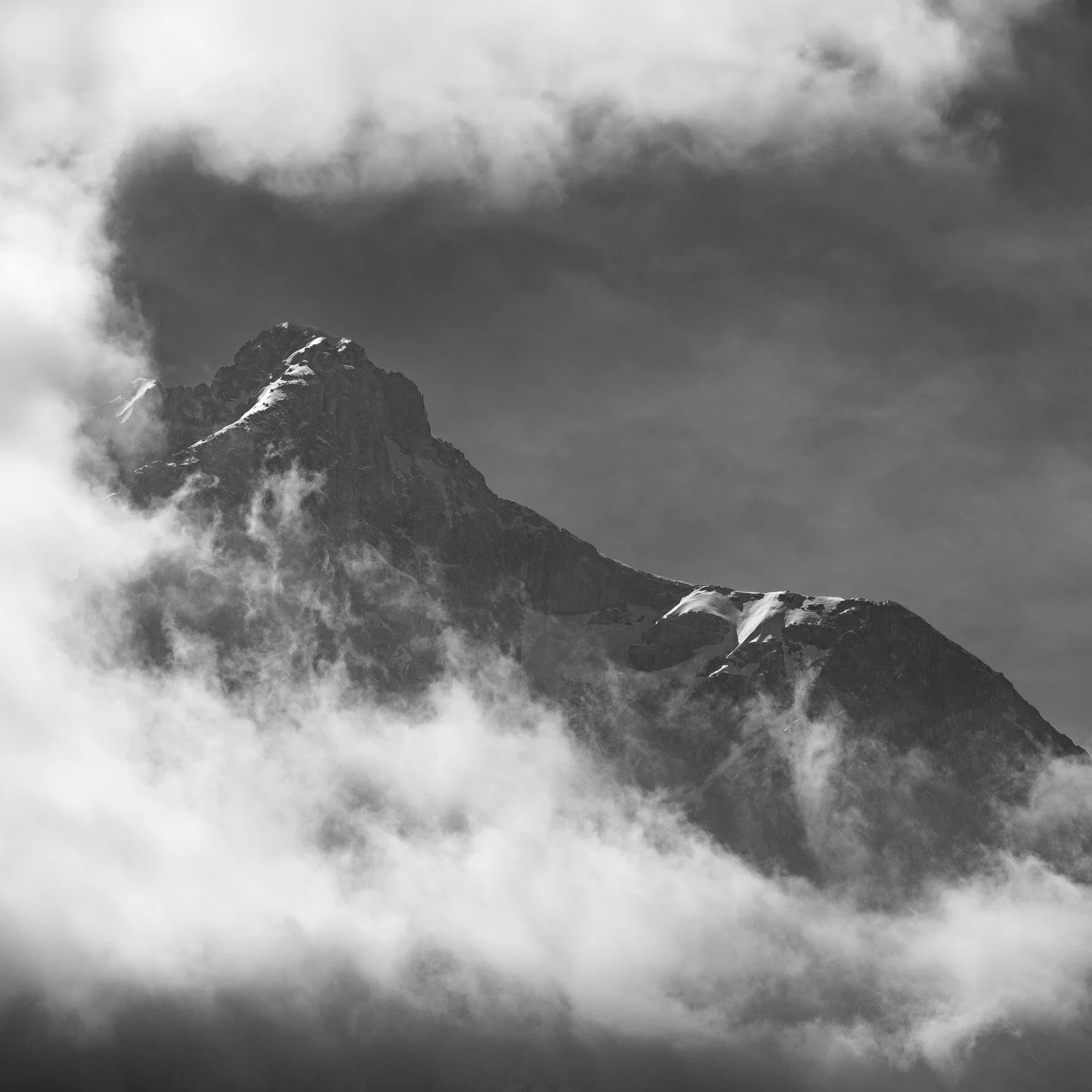 Windows.

Rapidly changing shapes, shadows &amp; scenes on the East Face of Corno Grande 2912m, Gran Sasso in the Apennines, Central Italy. A minute later it&rsquo;s gone for another 10 minutes&hellip;

One of those days where afternoon cloud build u