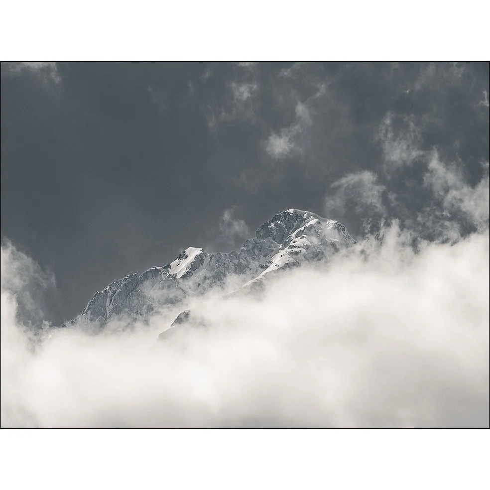 Originally shot with a WB of 3000k meaning very strong contrasts and a very dark sky. However, the more I looked at the image, and how I remembered the day, the more I felt drawn to displaying the scene as I have it now - and cropping a lot of cloud 