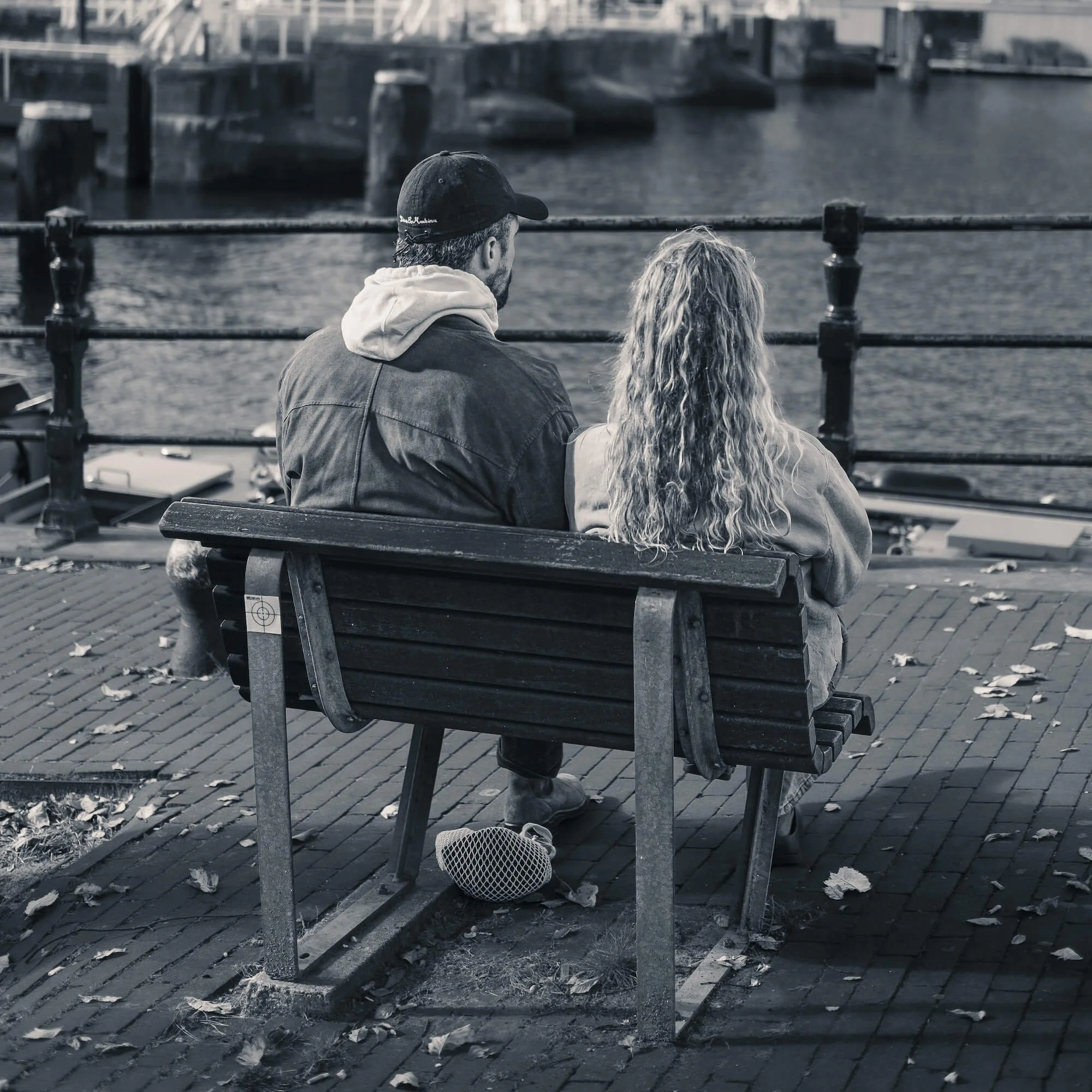 sitting and taking a break in amsterdam 