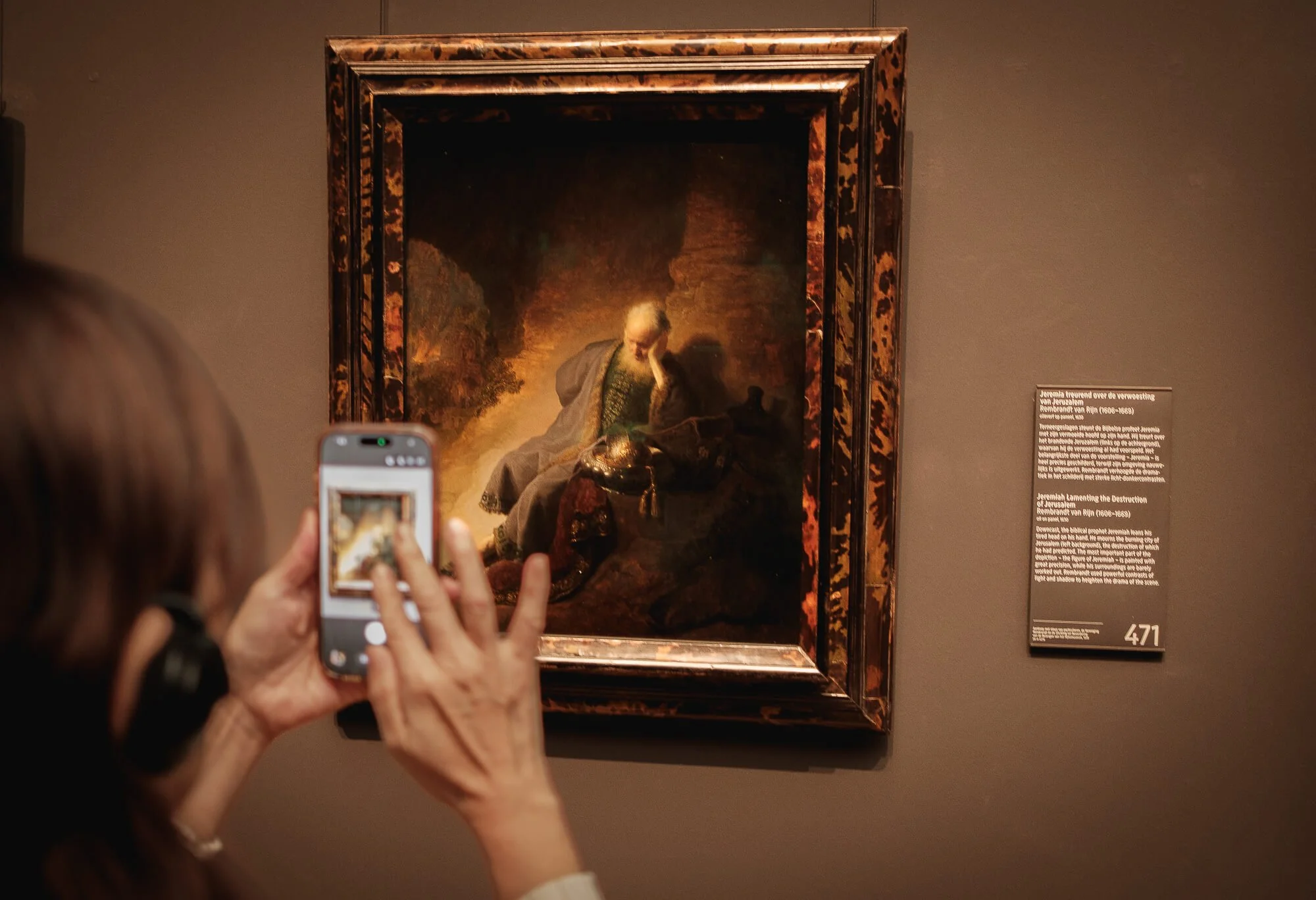 Rembrandt’s painting Jeremiah Lamenting the Destruction of Jerusalem