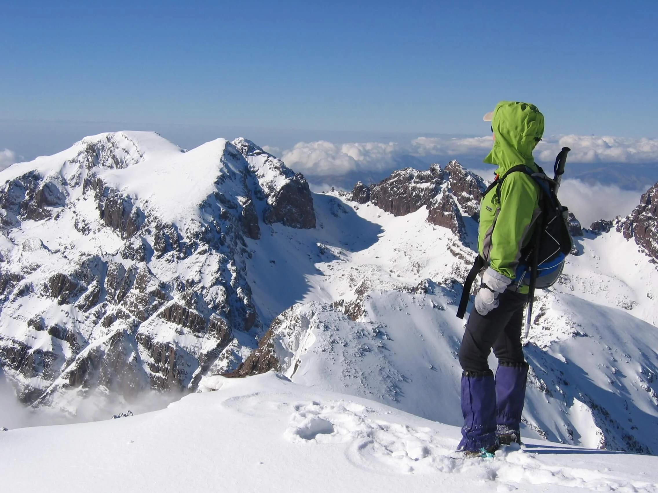Ras & Timesguida Ouanoukrim (4089m) see from the summit of Jebel Toubkal 4167m